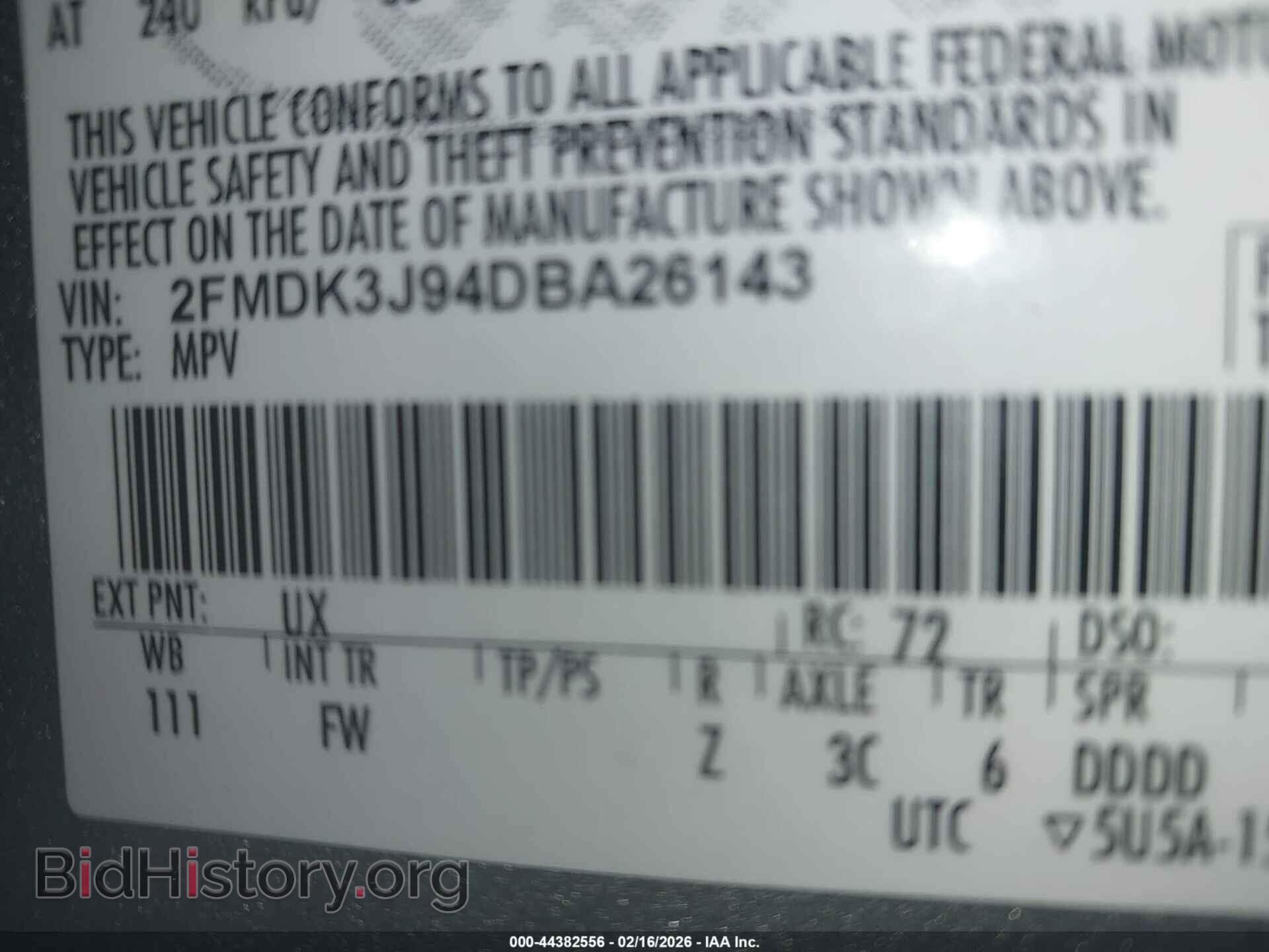 2013 FORD EDGE - VIN: 2FMDK3J94DBA26143 - Фото 9