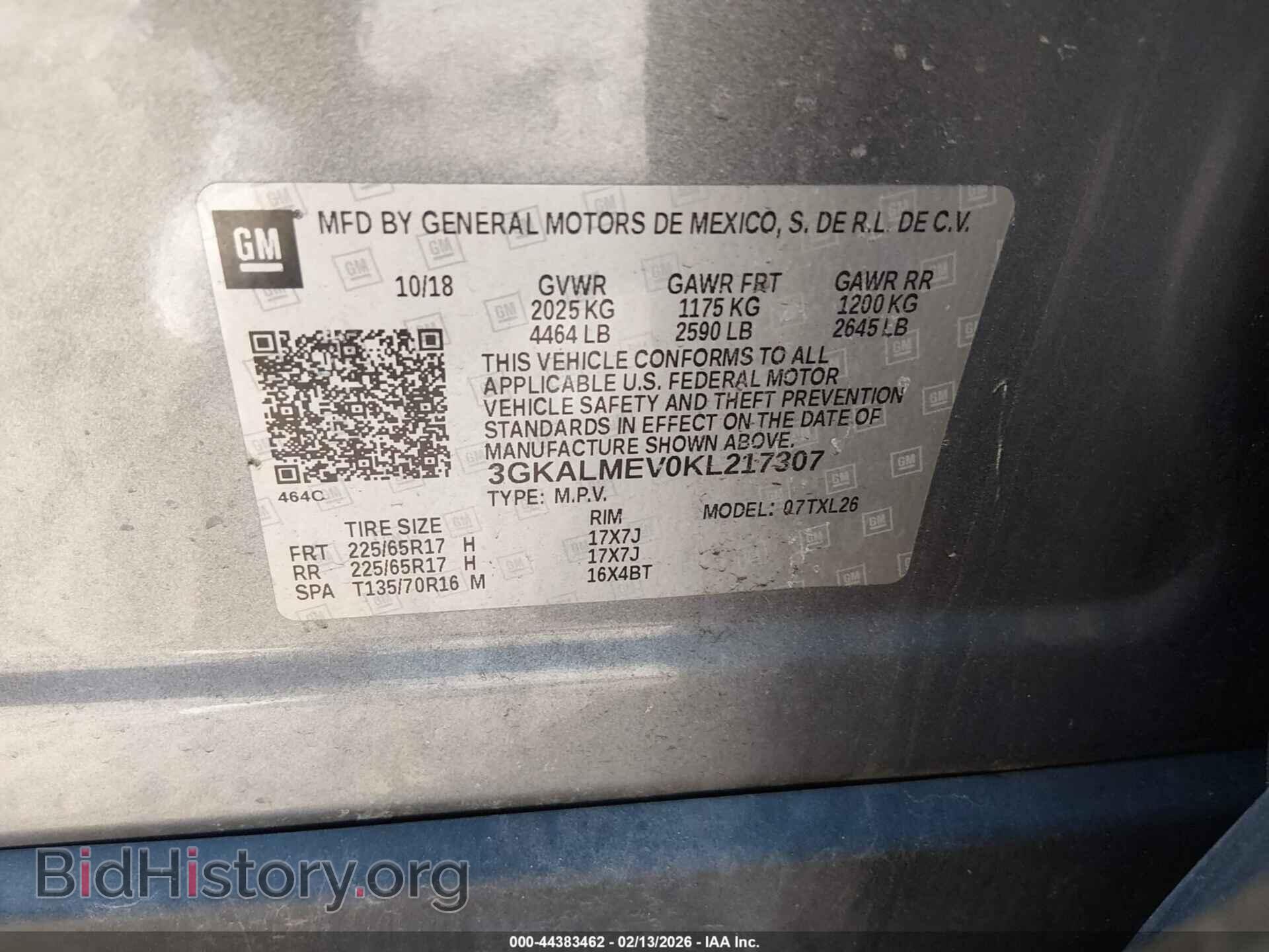 2019 GMC TERRAIN - VIN: 3GKALMEV0KL217307 - Фото 9