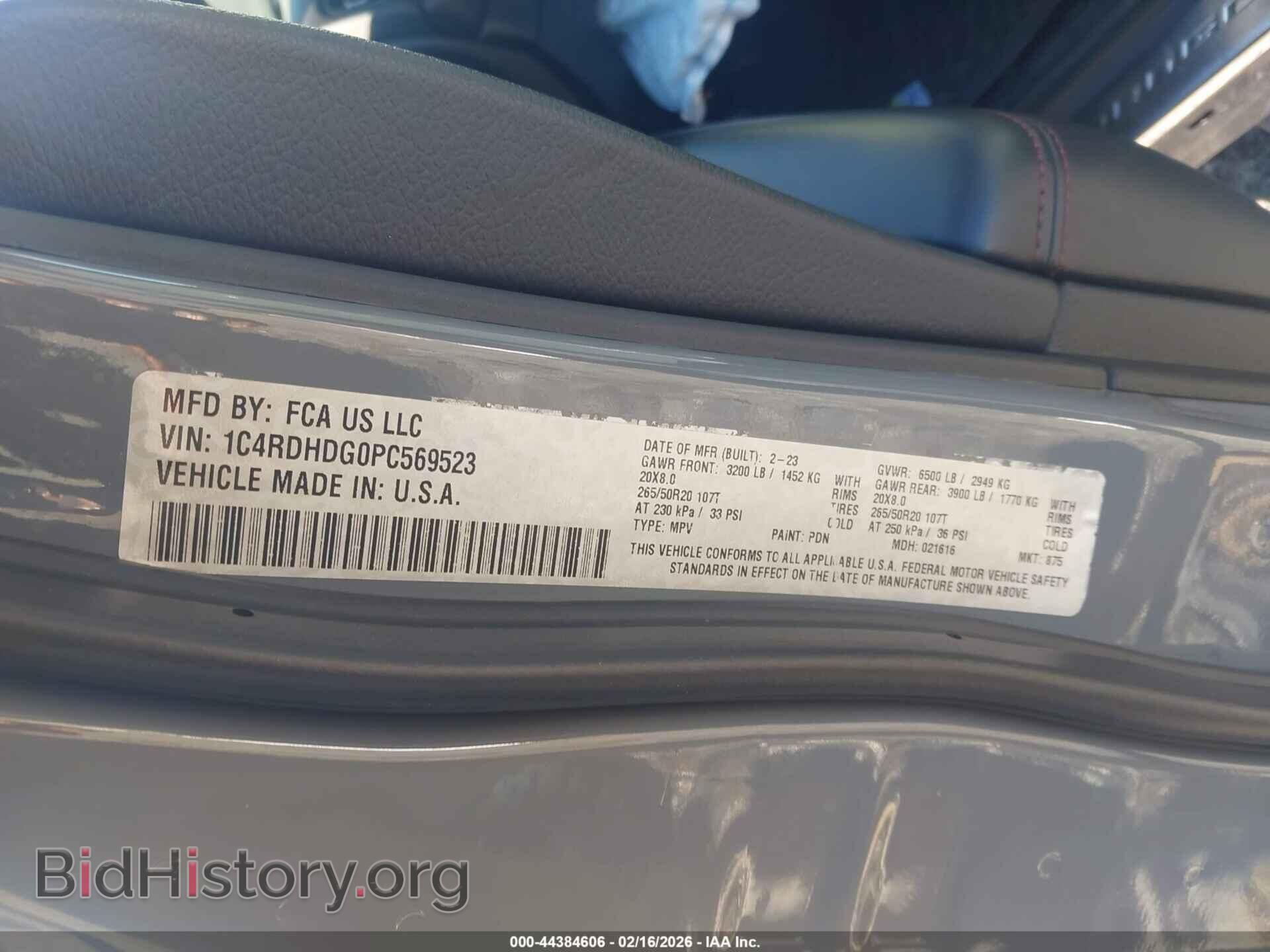 2023 DODGE DURANGO - VIN: 1C4RDHDG0PC569523 - Фото 9