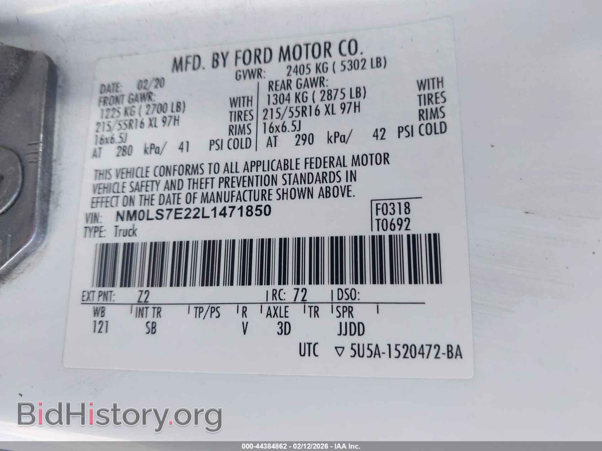 2020 FORD TRANSIT CONNECT - VIN: NM0LS7E22L1471850 - Photo 9