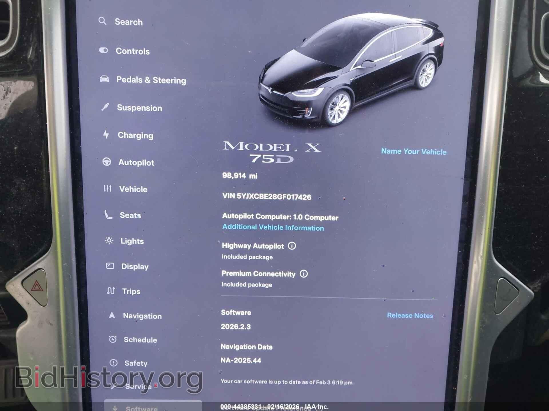 2016 TESLA MODEL X - VIN: 5YJXCBE28GF017426 - Фото 7
