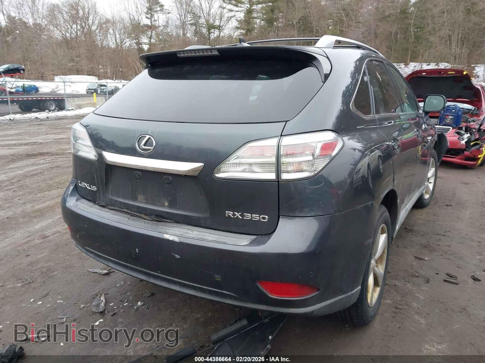 2010 LEXUS RX 350 - VIN: 2T2BK1BA5AC022772 - Фото 4