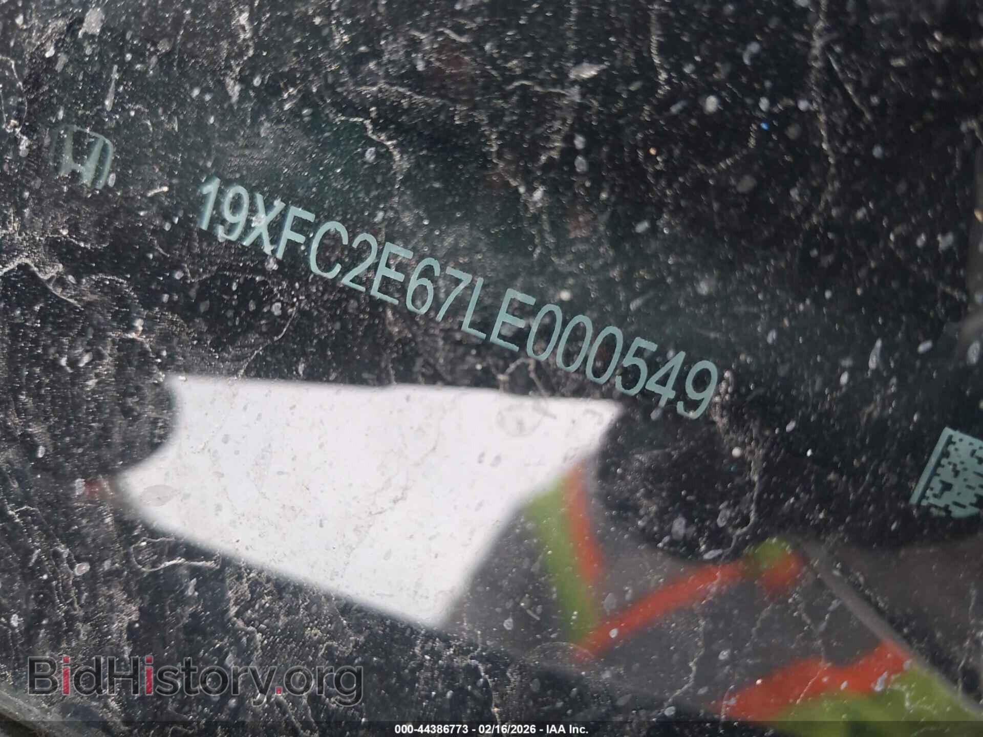 2020 HONDA CIVIC - VIN: 19XFC2E67LE000549 - Фото 9