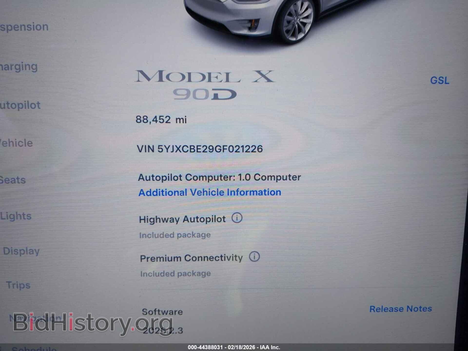 2016 TESLA MODEL X - VIN: 5YJXCBE29GF021226 - Photo 7