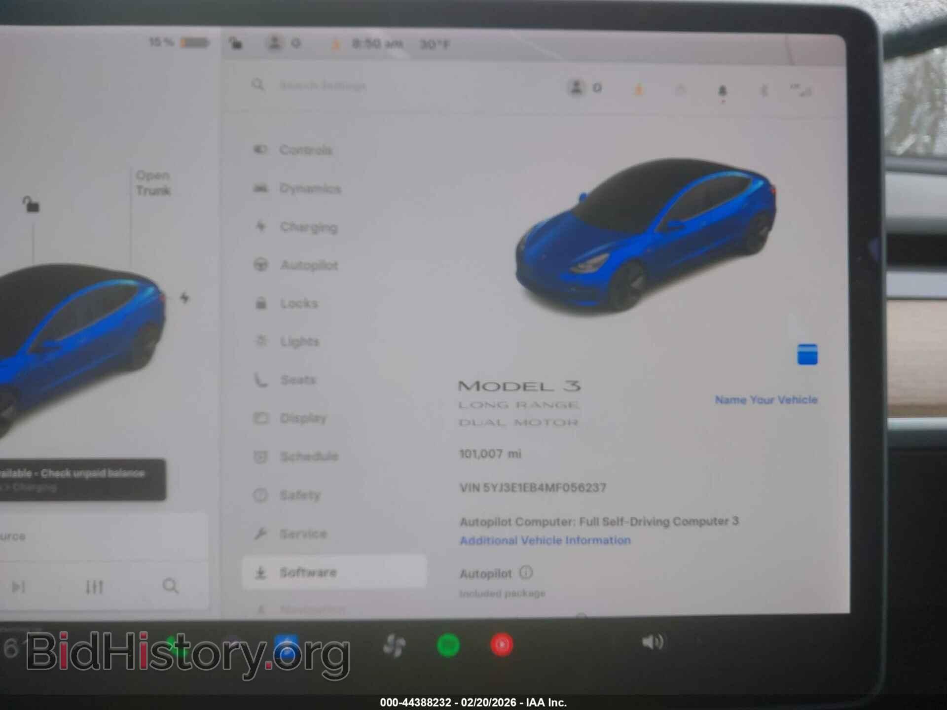 2021 TESLA MODEL 3 - VIN: 5YJ3E1EB4MF056237 - Фото 7