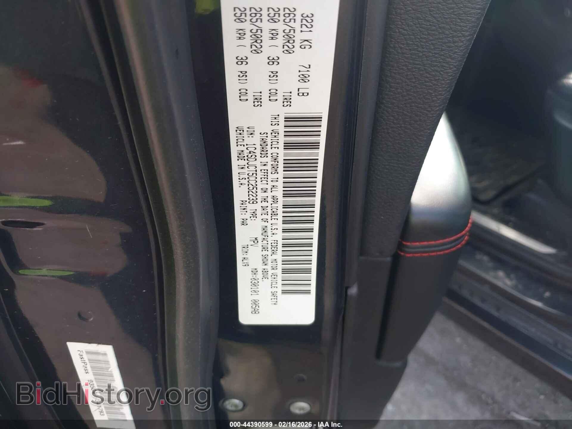 2012 DODGE DURANGO - VIN: 1C4SDJCT5CC252239 - Photo 9