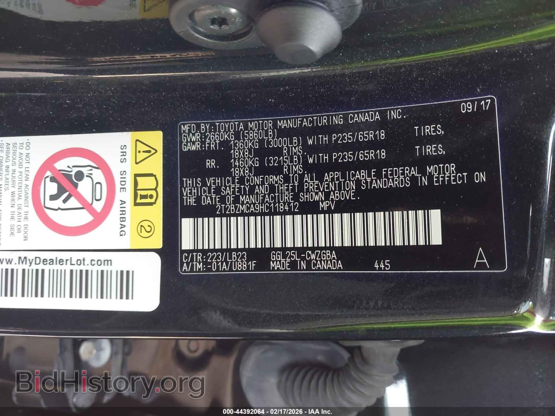 2017 LEXUS RX 350 - VIN: 2T2BZMCA9HC118412 - Photo 9