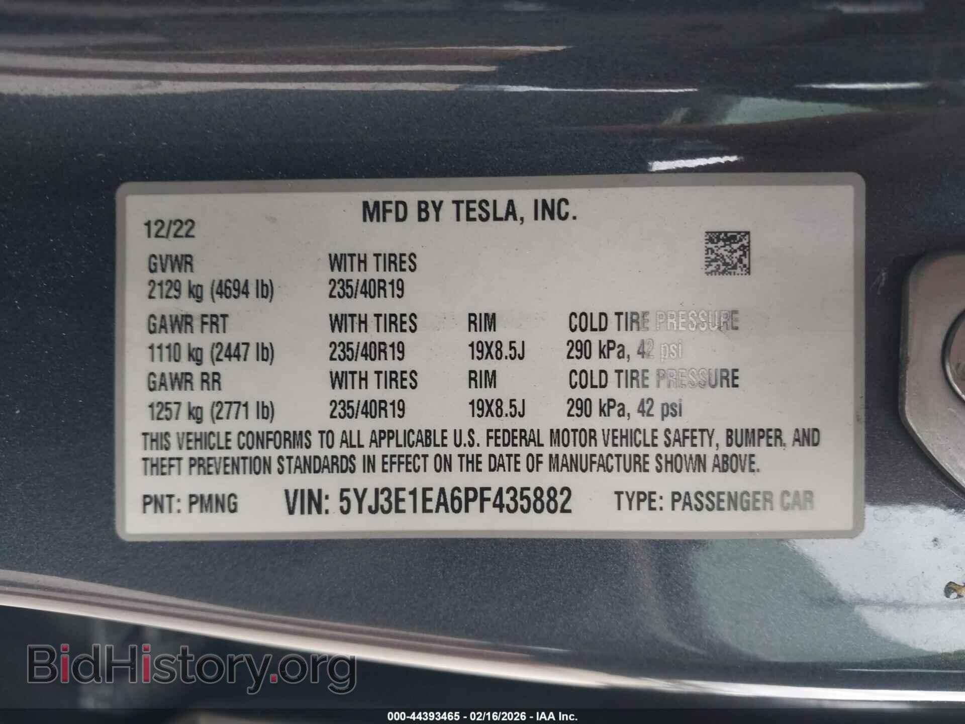 2023 TESLA MODEL 3 - VIN: 5YJ3E1EA6PF435882 - Фото 9