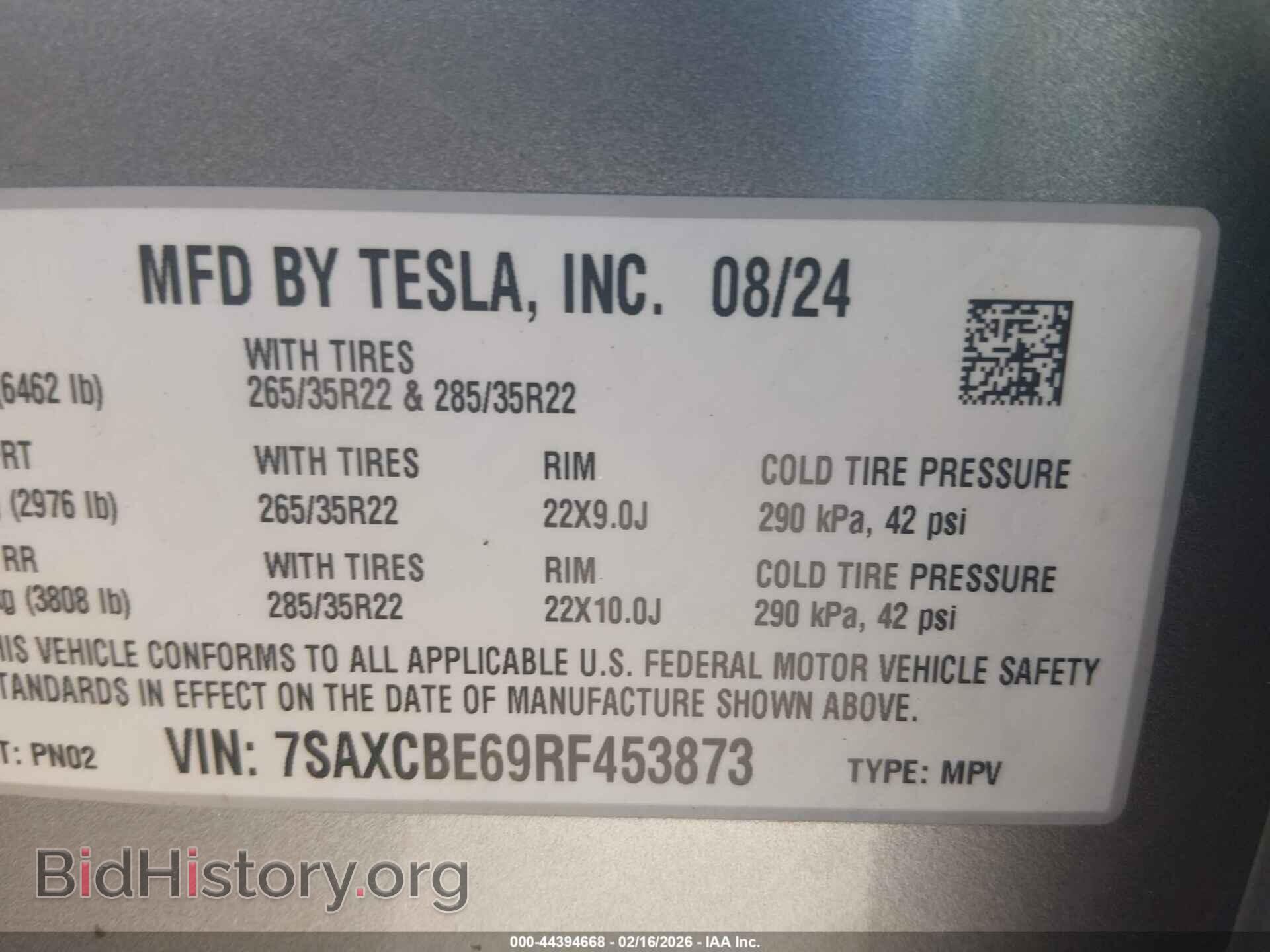 2024 TESLA MODEL X - VIN: 7SAXCBE69RF453873 - Фото 9