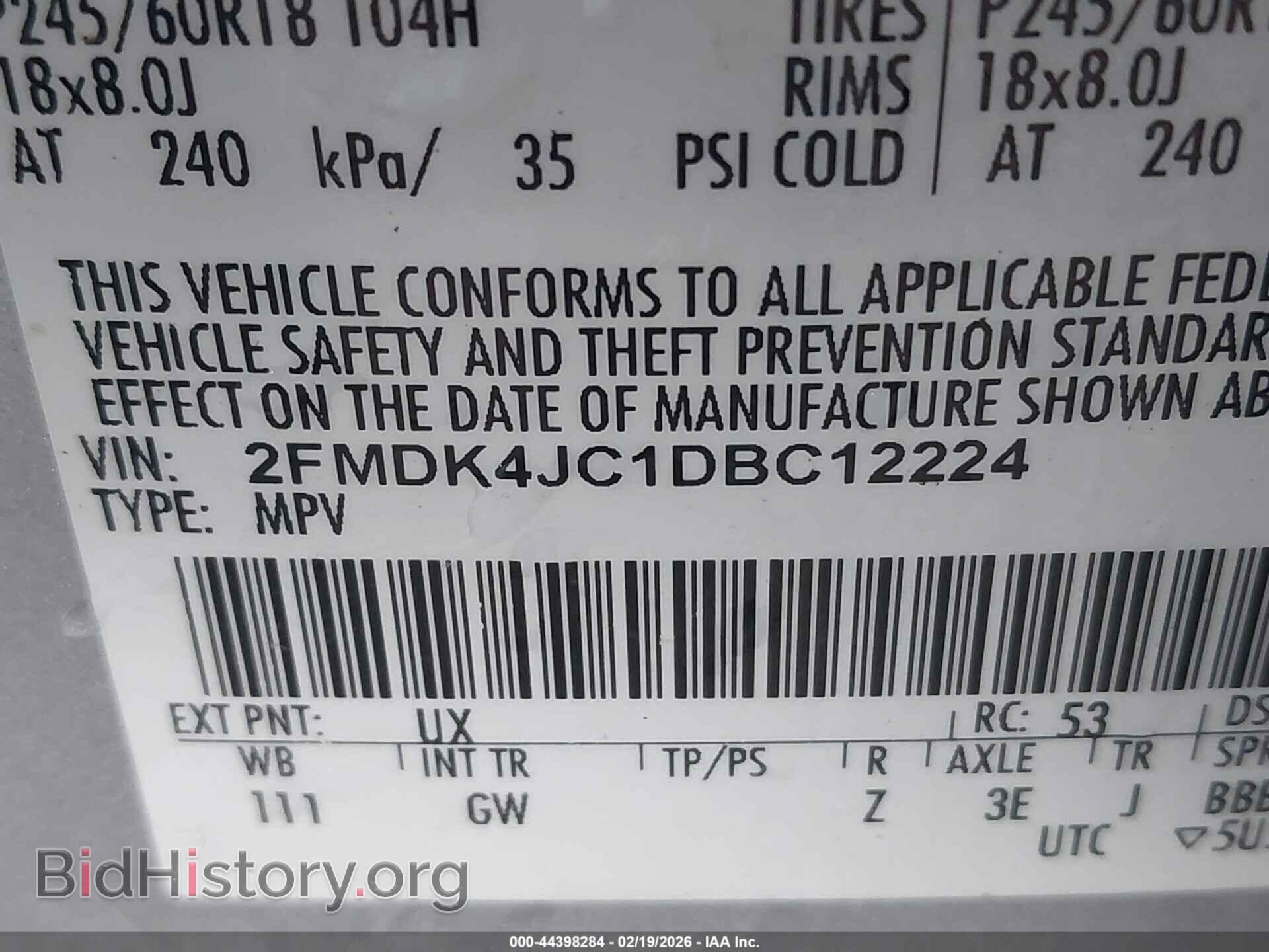 2013 FORD EDGE - VIN: 2FMDK4JC1DBC12224 - Photo 9