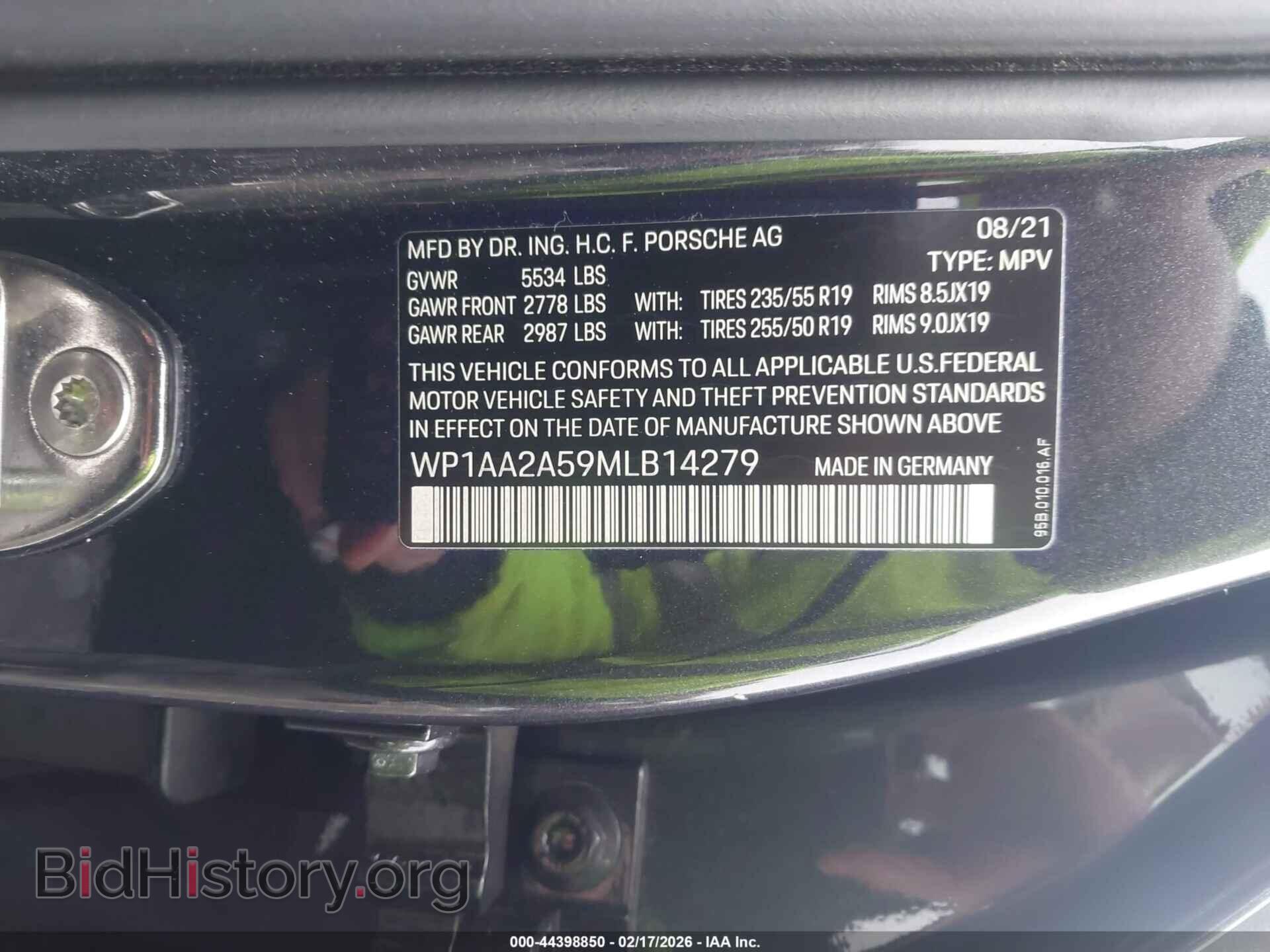 2021 PORSCHE MACAN - VIN: WP1AA2A59MLB14279 - Photo 9