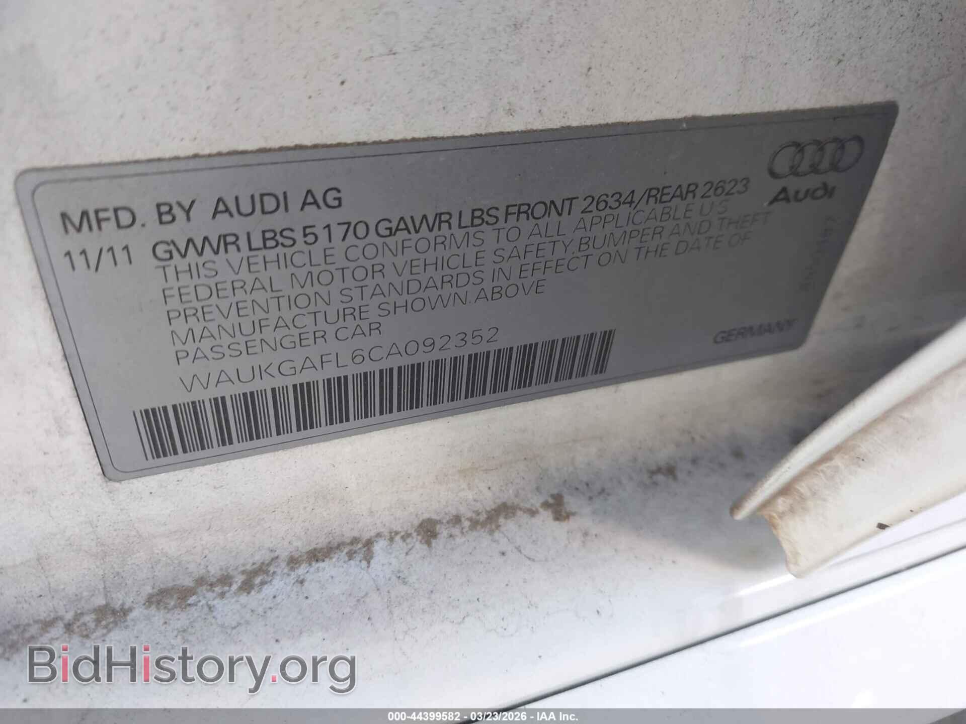 2012 AUDI S4 - VIN: WAUKGAFL6CA092352 - Photo 9