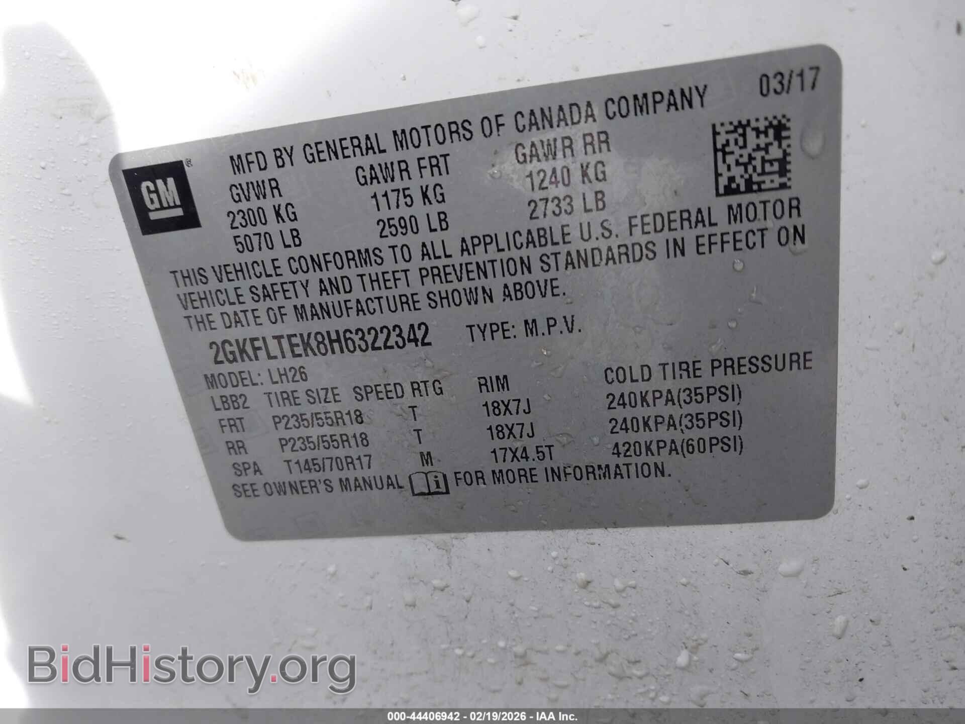 2017 GMC TERRAIN - VIN: 2GKFLTEK8H6322342 - Photo 9