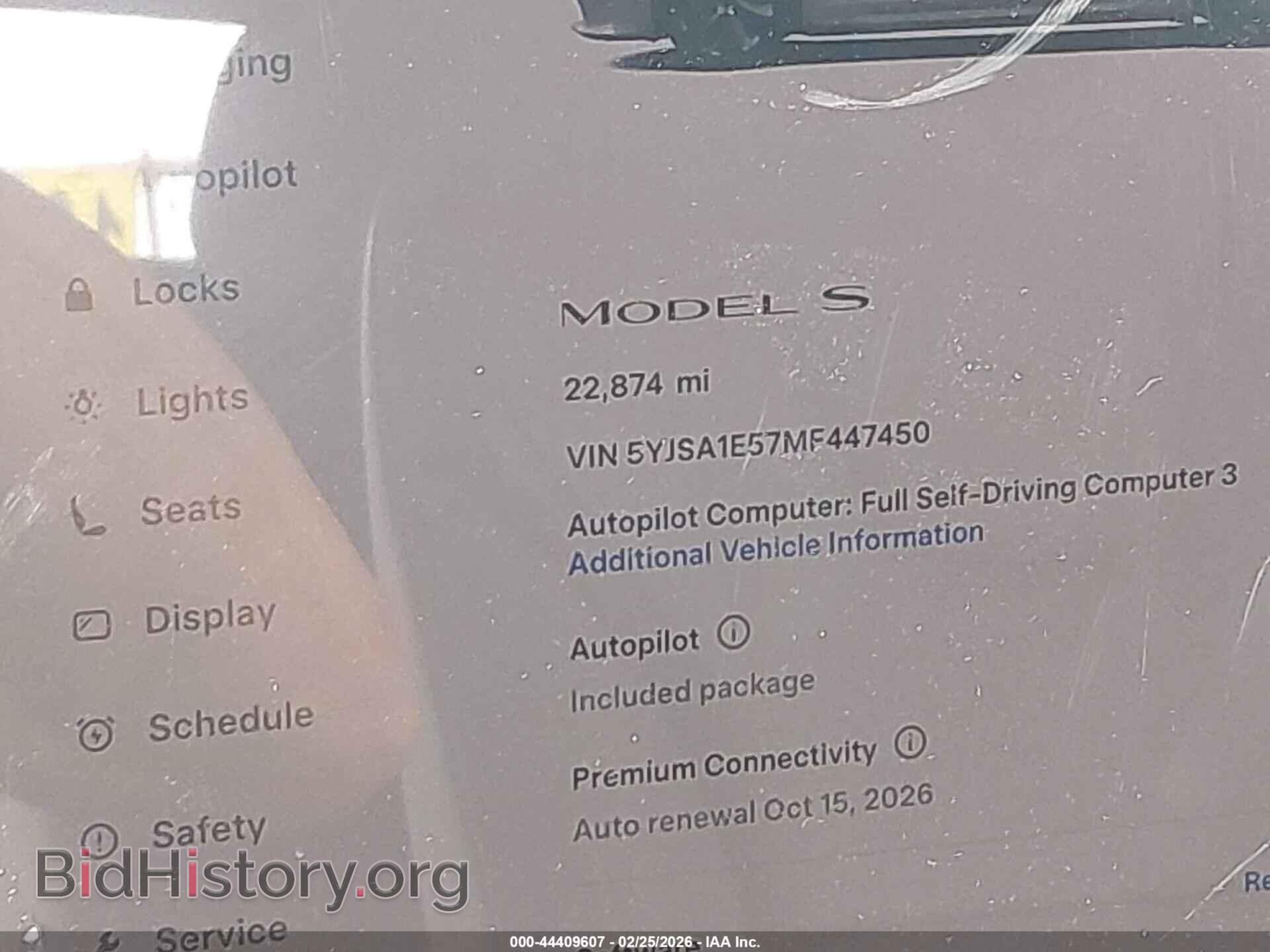 2021 TESLA MODEL S - VIN: 5YJSA1E57MF447450 - Фото 7