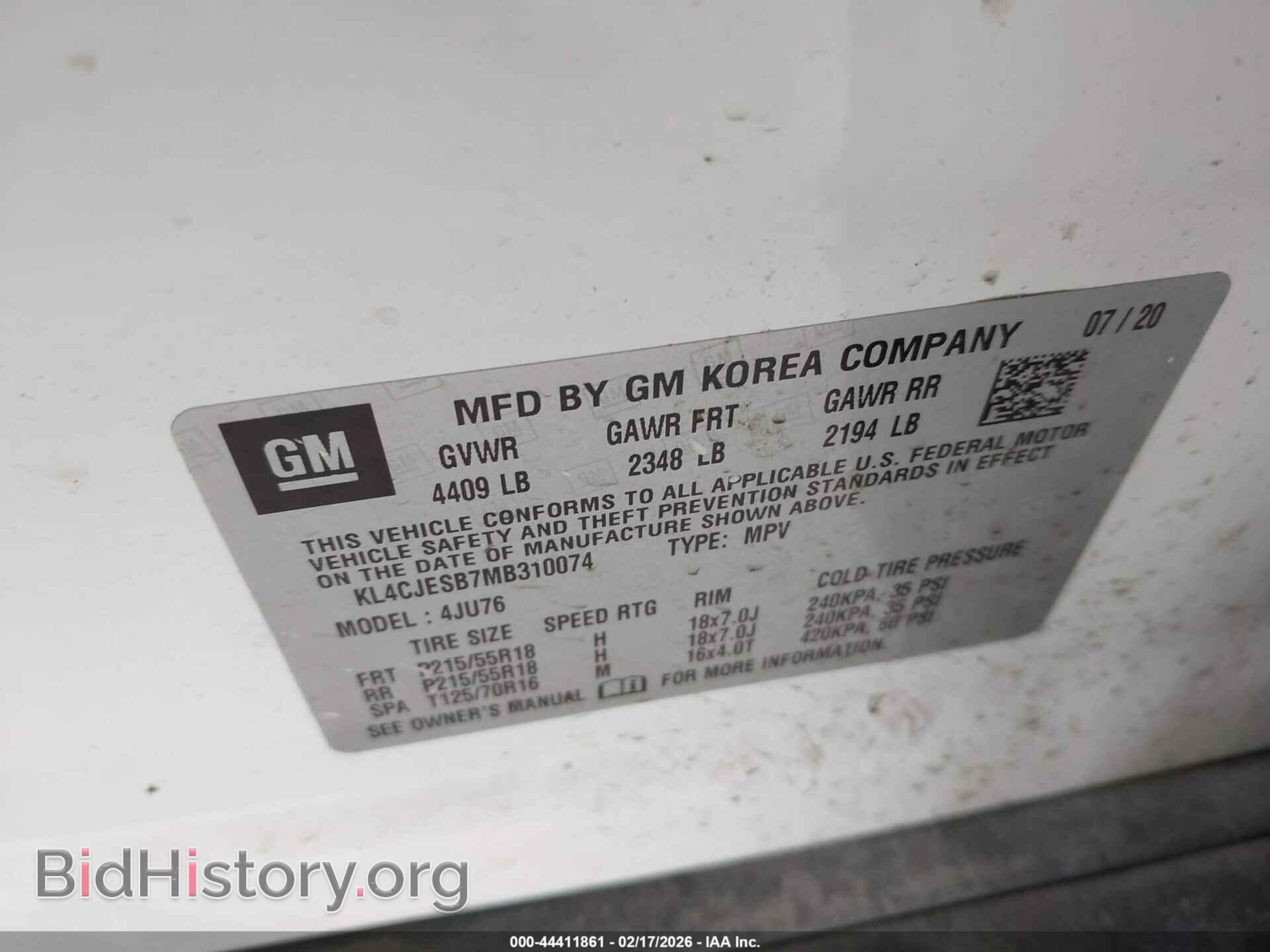 2021 BUICK ENCORE - VIN: KL4CJESB7MB310074 - Фото 9