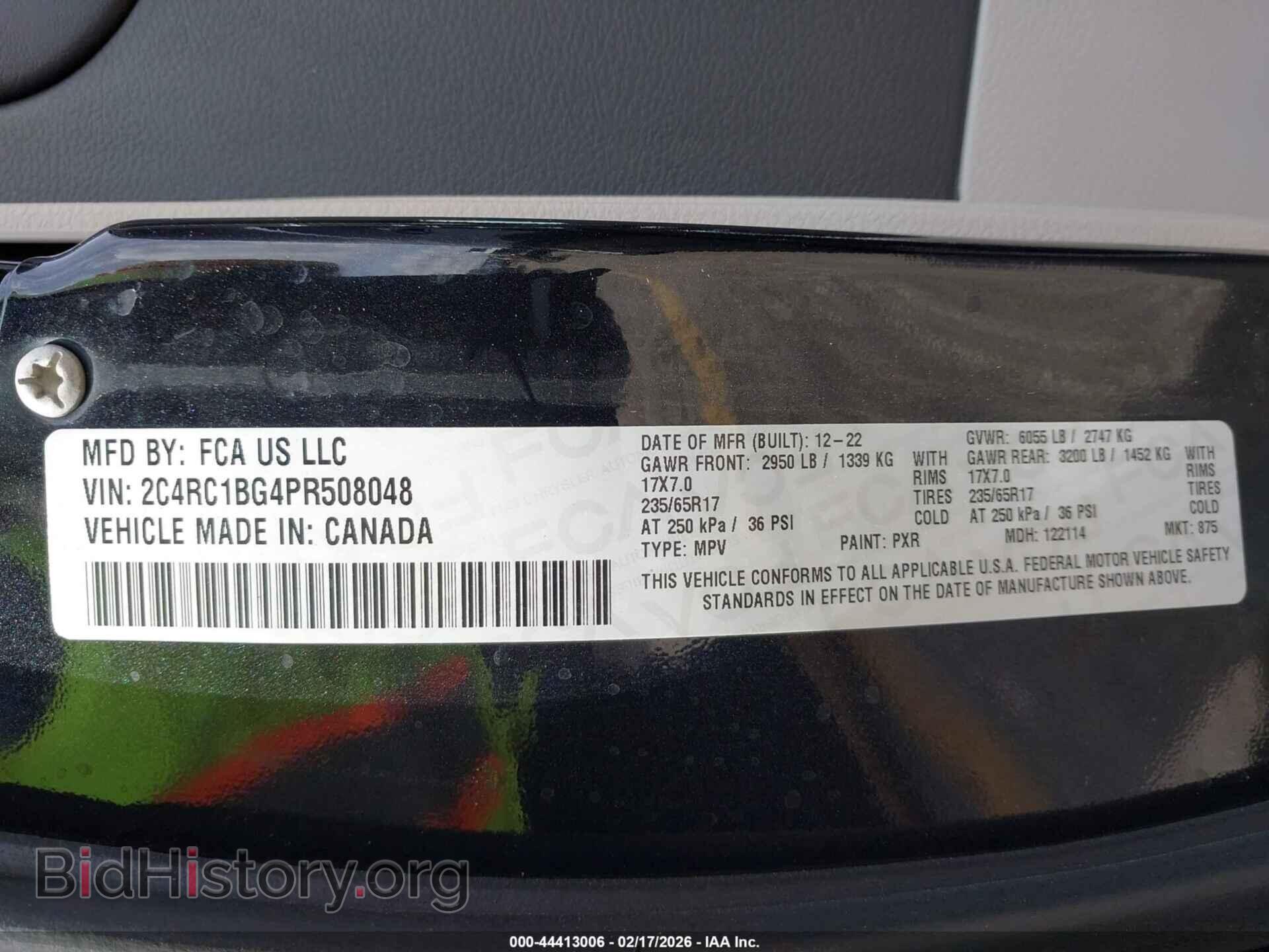 2023 CHRYSLER PACIFICA - VIN: 2C4RC1BG4PR508048 - Фото 9