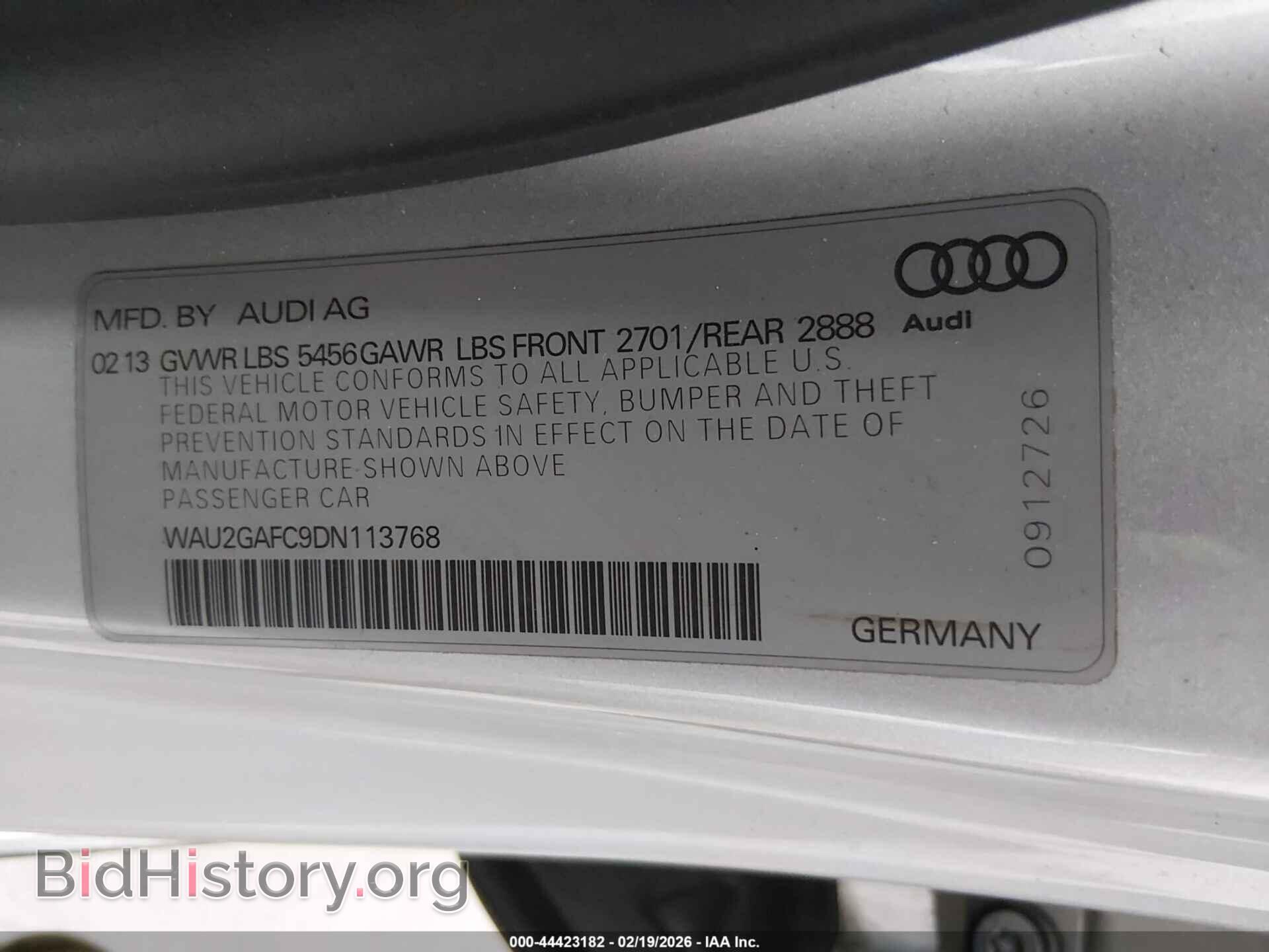 2013 AUDI A7 - VIN: WAU2GAFC9DN113768 - Photo 9