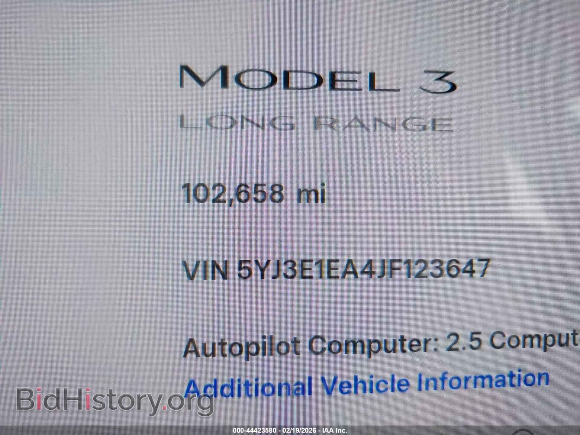 2018 TESLA MODEL 3 - VIN: 5YJ3E1EA4JF123647 - Photo 15