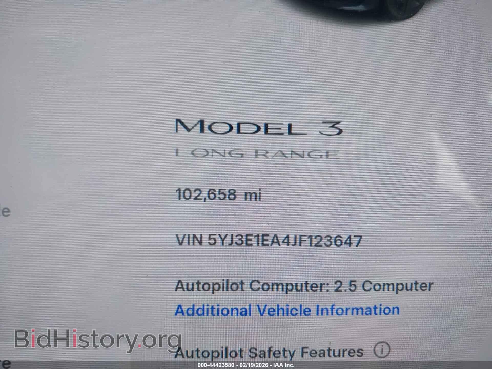 2018 TESLA MODEL 3 - VIN: 5YJ3E1EA4JF123647 - Photo 7