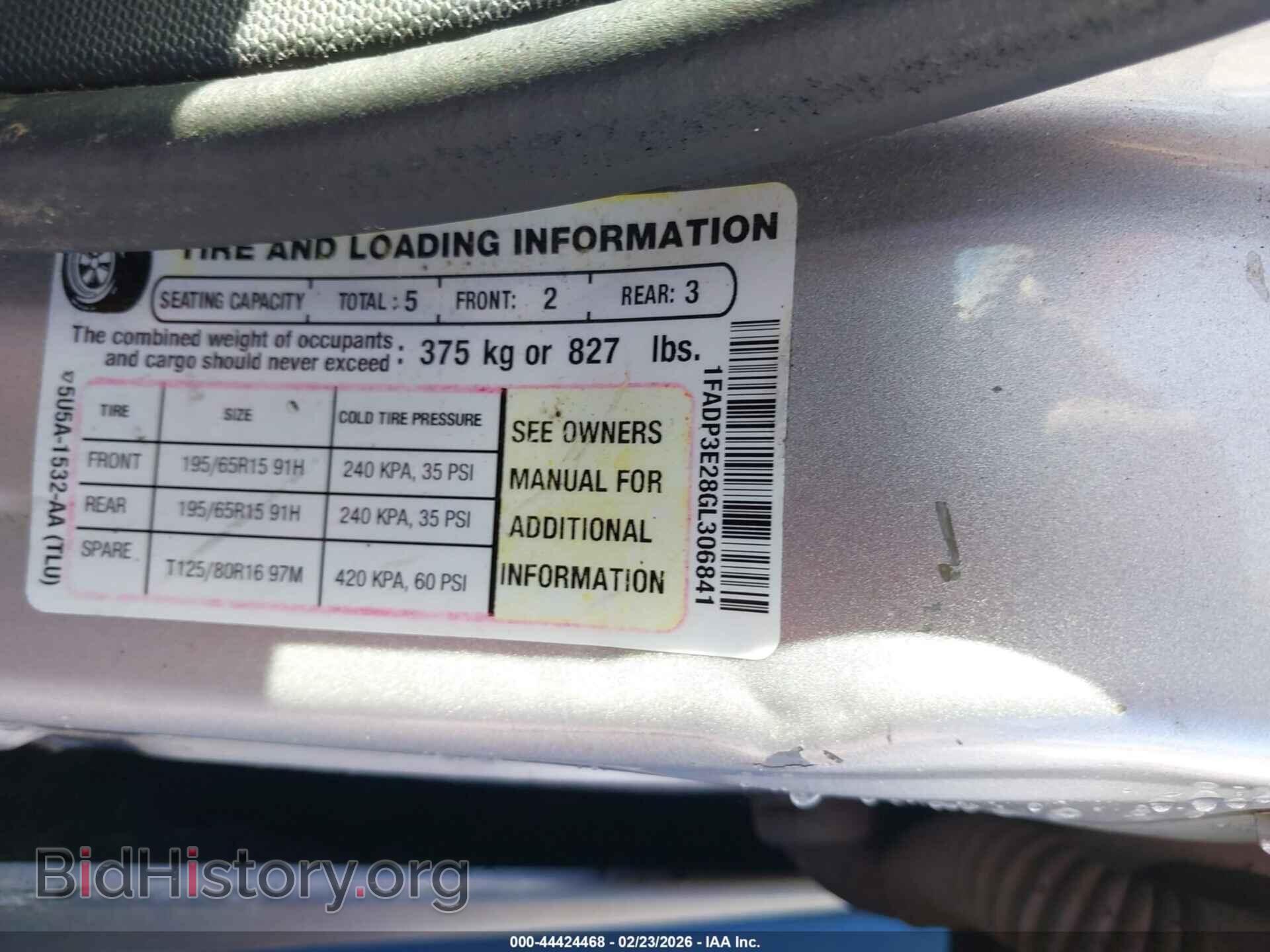 2016 FORD FOCUS - VIN: 1FADP3E28GL306841 - Фото 9