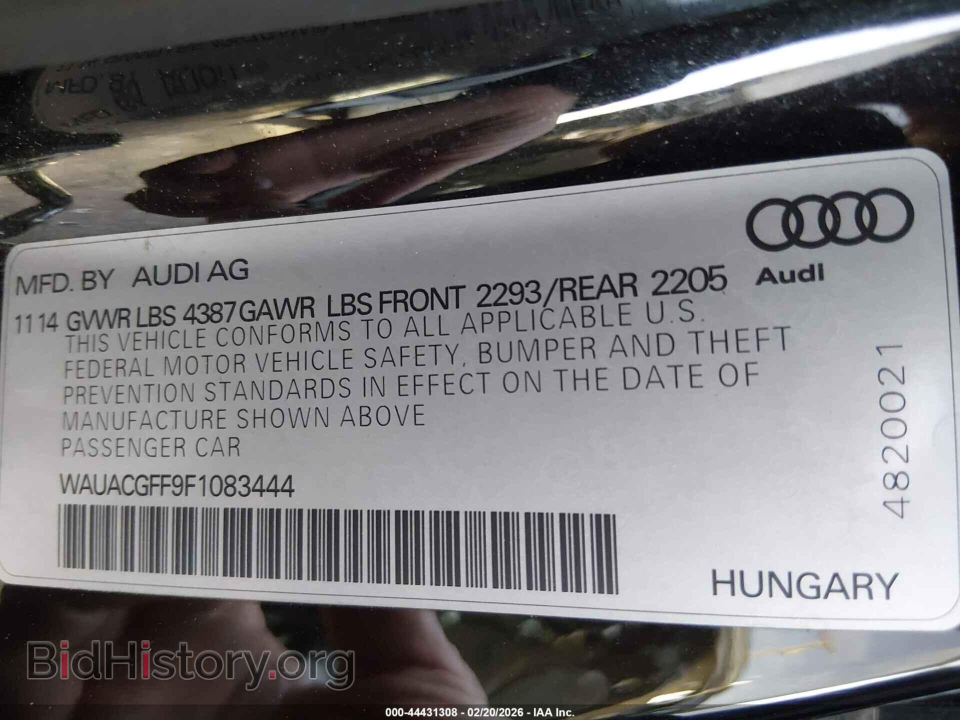 2015 AUDI A3 - VIN: WAUACGFF9F1083444 - Фото 9