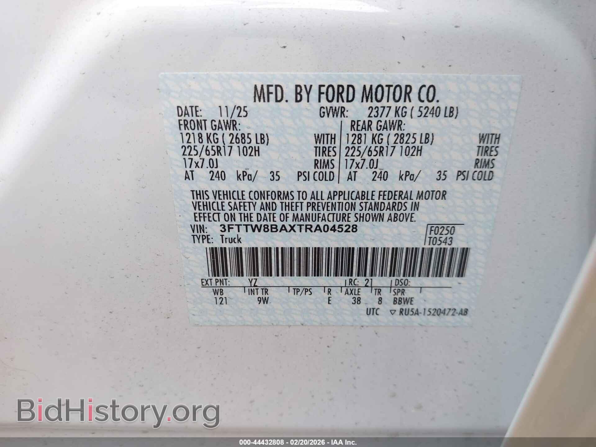 2026 FORD MAVERICK - VIN: 3FTTW8BAXTRA04528 - Фото 9