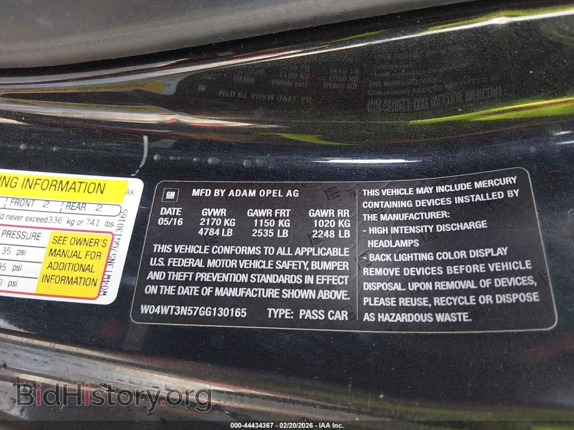 2016 BUICK CASCADA - VIN: W04WT3N57GG130165 - Photo 9