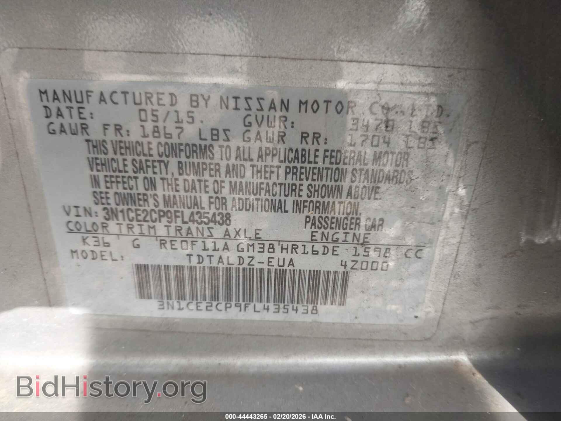 2015 NISSAN VERSA NOTE - VIN: 3N1CE2CP9FL435438 - Photo 9