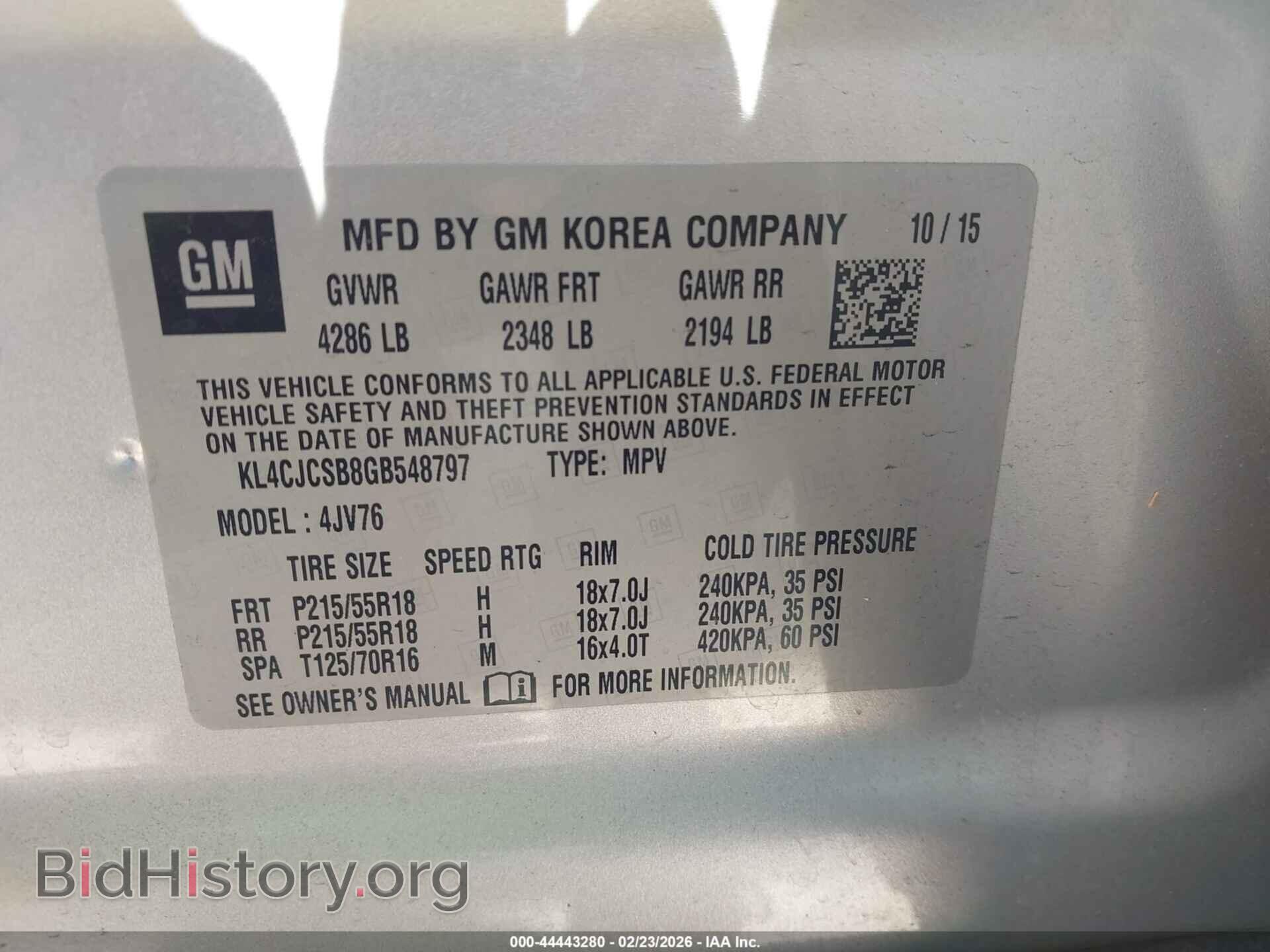 2016 BUICK ENCORE - VIN: KL4CJCSB8GB548797 - Фото 9