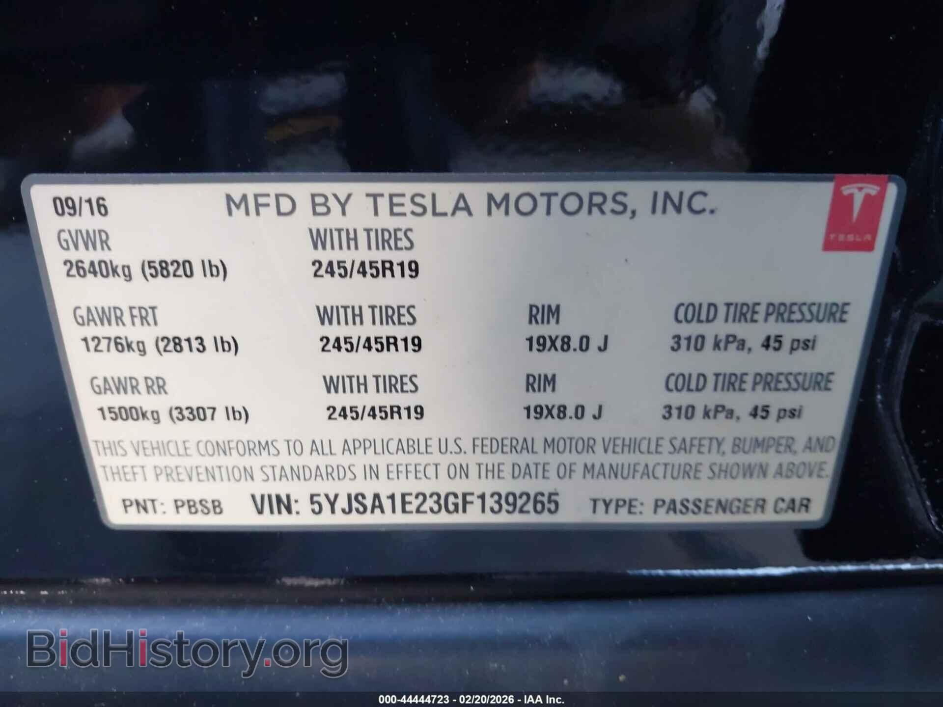 2016 TESLA MODEL S - VIN: 5YJSA1E23GF139265 - Photo 9