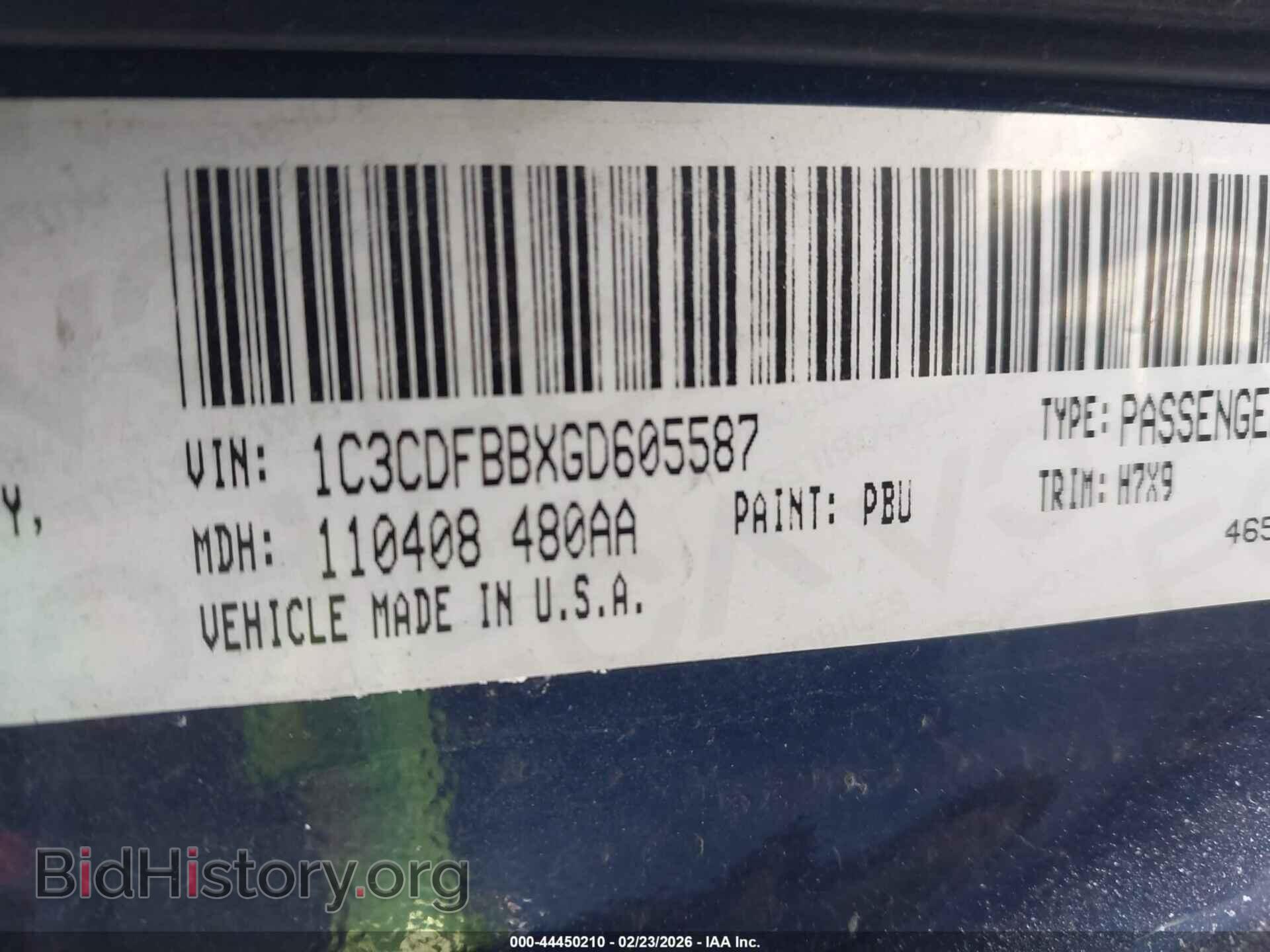 2016 DODGE DART - VIN: 1C3CDFBBXGD605587 - Фото 9