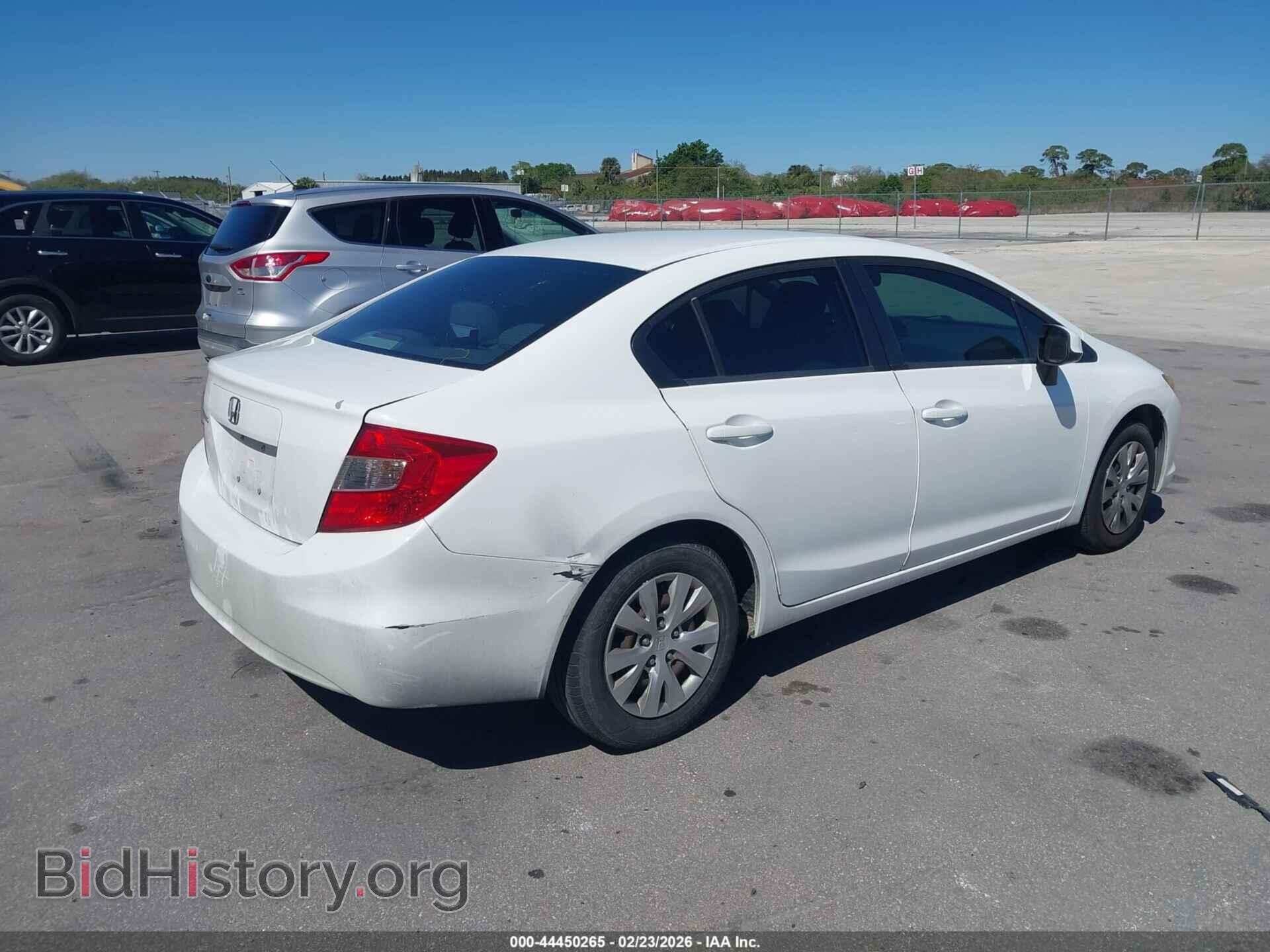 2012 HONDA CIVIC - VIN: 19XFB2F52CE067200 - Фото 4