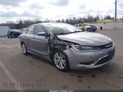 2015 Chrysler 200 Limited, silver — VIN 1C3CCCAB2FN745659, IAAI