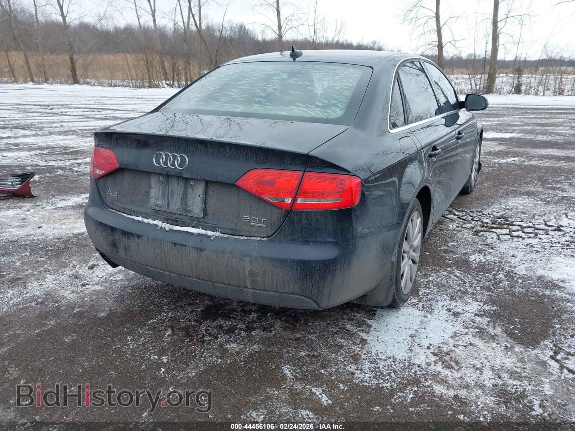 2012 AUDI A4 - VIN: WAUBFAFL0CA070446 - Фото 4