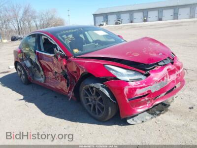 2019 Tesla MODEL 3 Long Range/Performance, красный — VIN 5YJ3E1EB4KF387039, IAAI