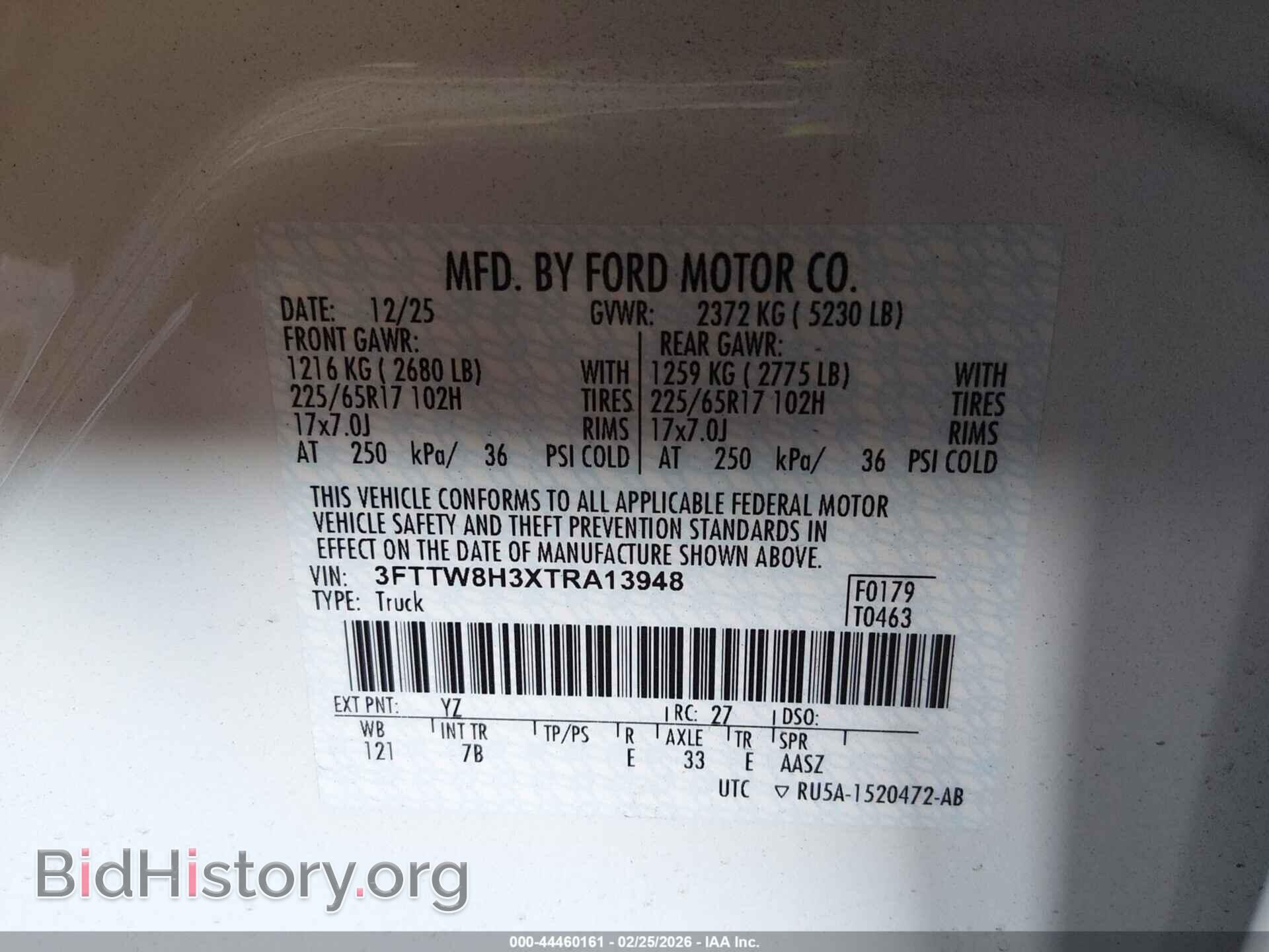 2026 FORD MAVERICK - VIN: 3FTTW8H3XTRA13948 - Фото 9