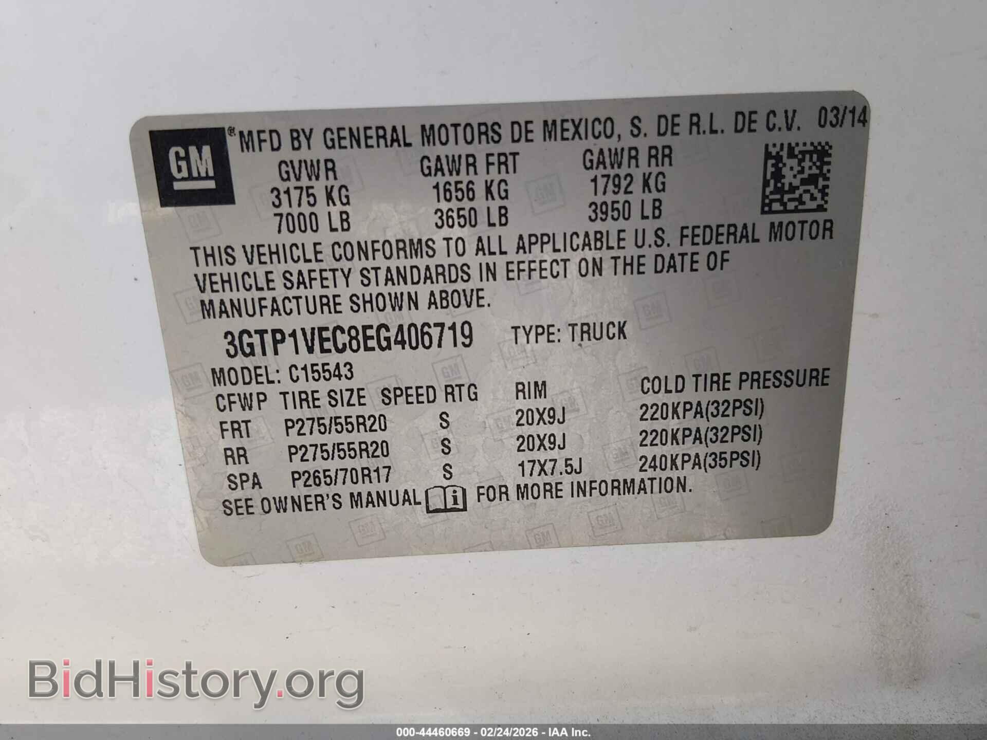 2014 GMC SIERRA 1500 - VIN: 3GTP1VEC8EG406719 - Photo 9