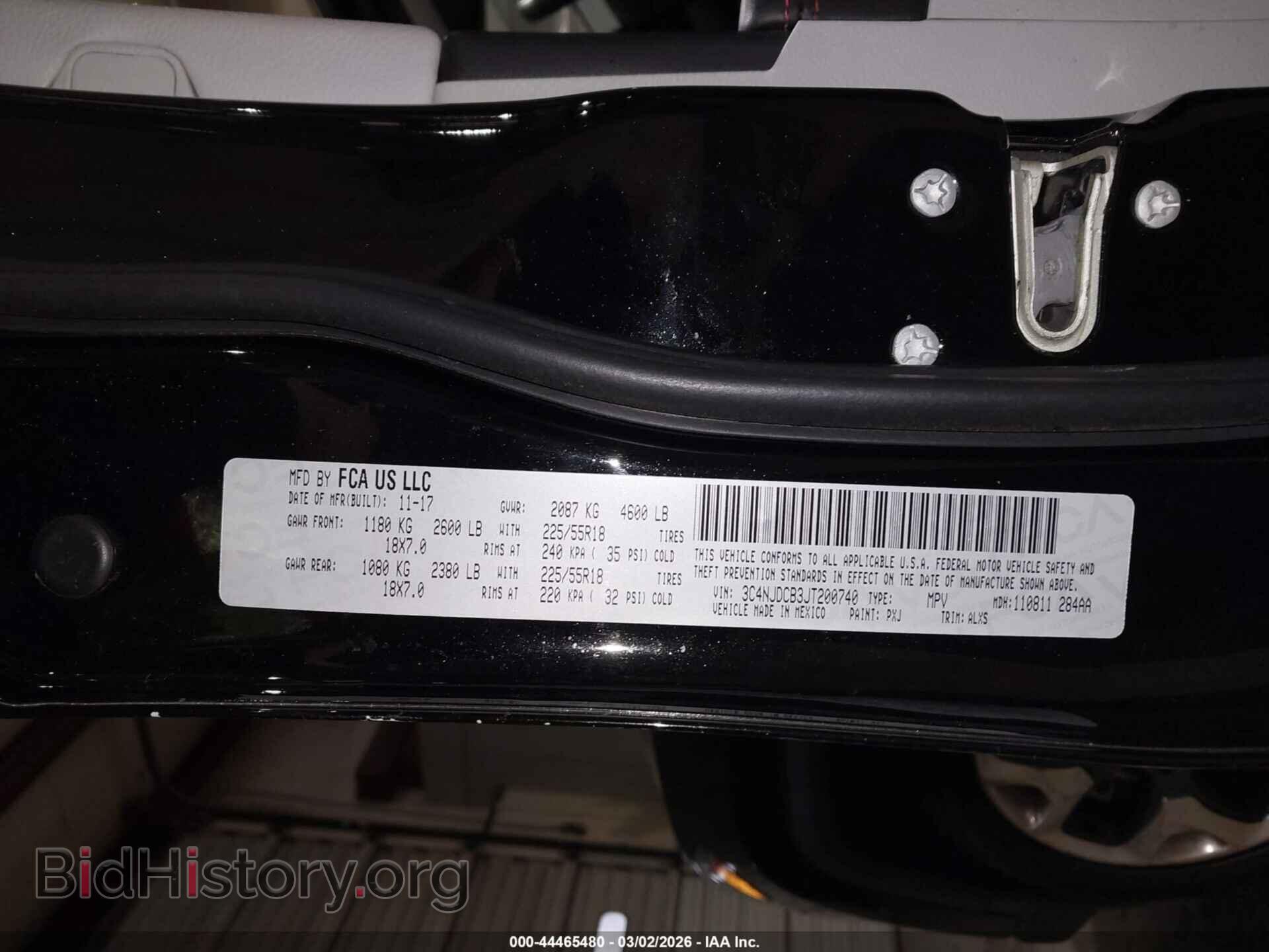 2018 JEEP COMPASS - VIN: 3C4NJDCB3JT200740 - Фото 9
