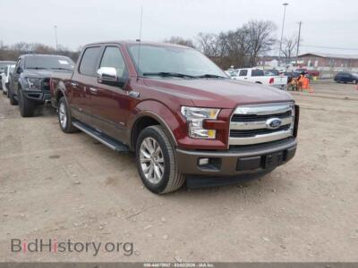2017 Ford F-150 Lariat, красный — VIN 1FTEW1CP3HKD02272, IAAI