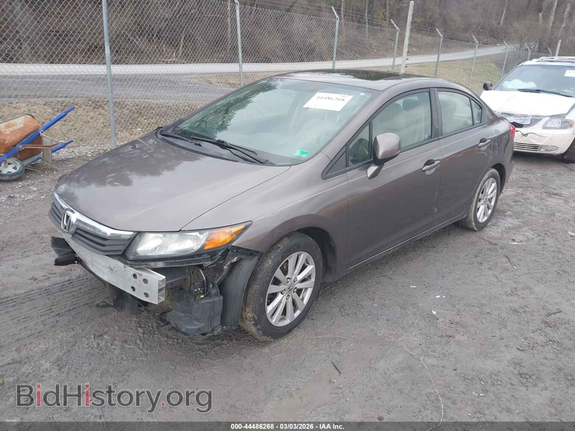 2012 HONDA CIVIC - VIN: 2HGFB2F91CH542862 - Фото 2