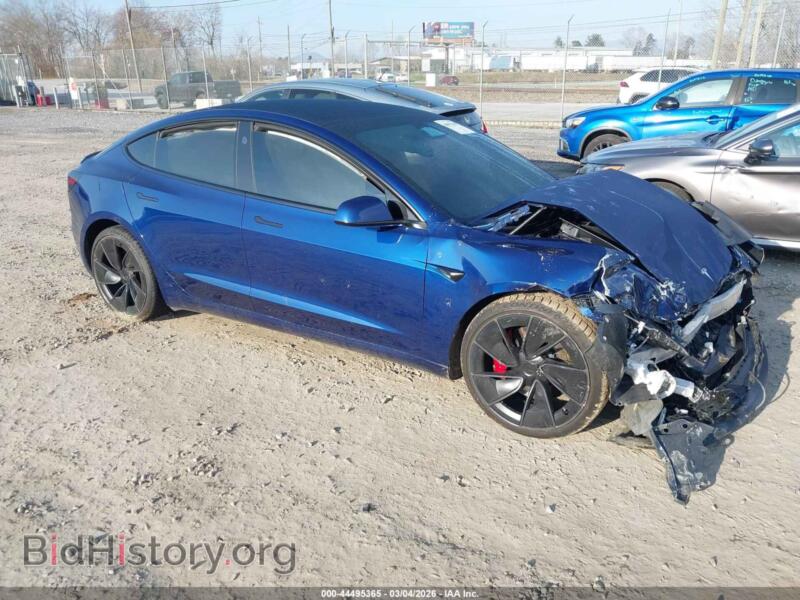 2024 Tesla MODEL 3 Performance All-Wheel Drive (VIN 5YJ3E1ETXRF863426) — photo 1 of 16, IAAI, damage: front end