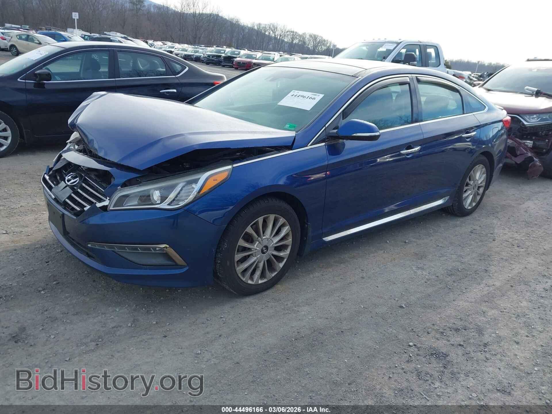 2015 HYUNDAI SONATA - VIN: 5NPE34AF6FH257201 - Фото 2
