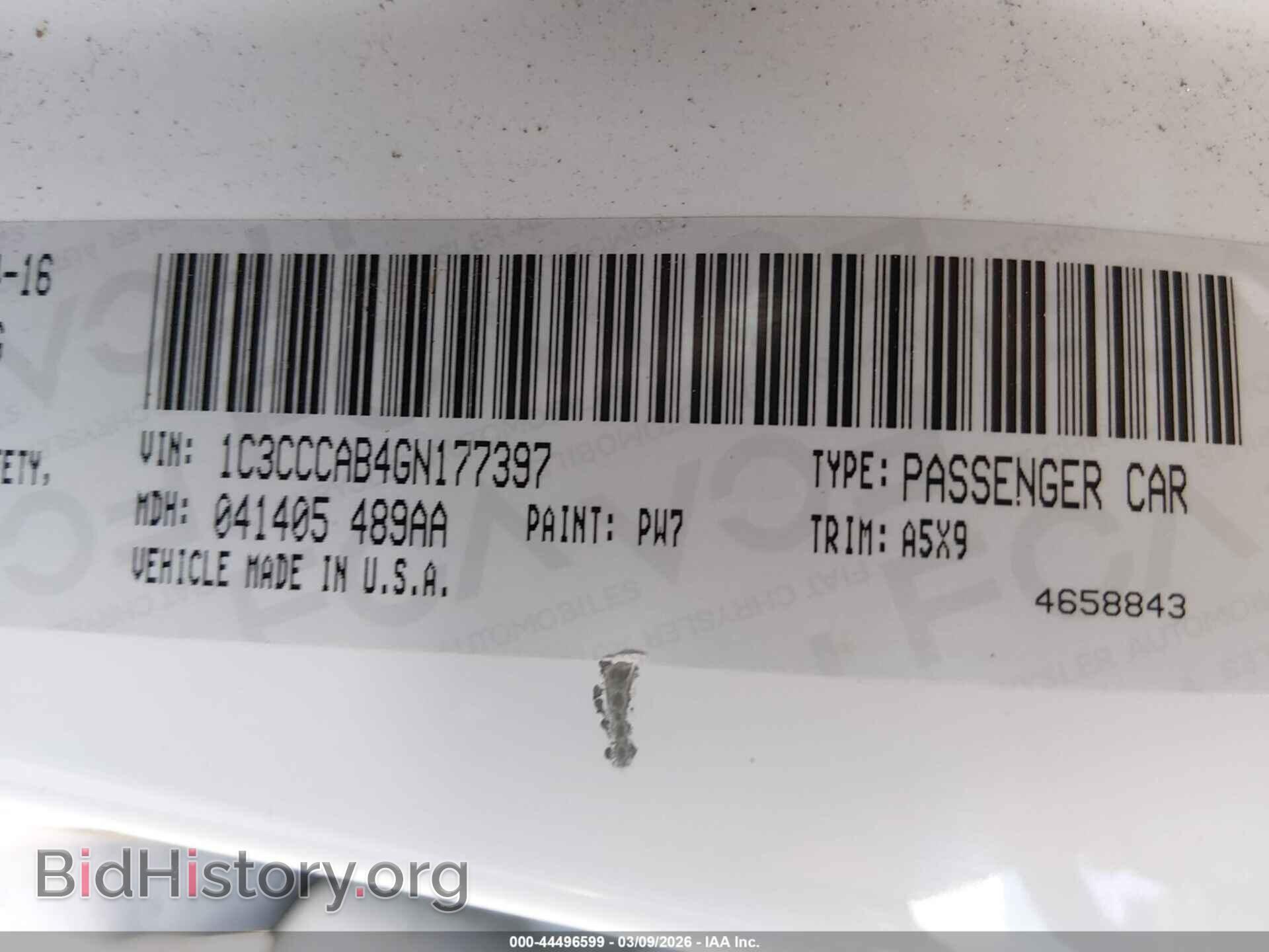 2016 CHRYSLER 200 - VIN: 1C3CCCAB4GN177397 - Фото 9