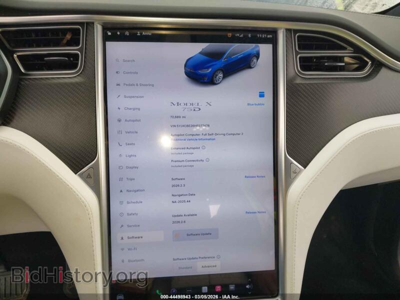 2017 Tesla MODEL X (VIN 5YJXCBE26HF077478) — photo 7 of 21