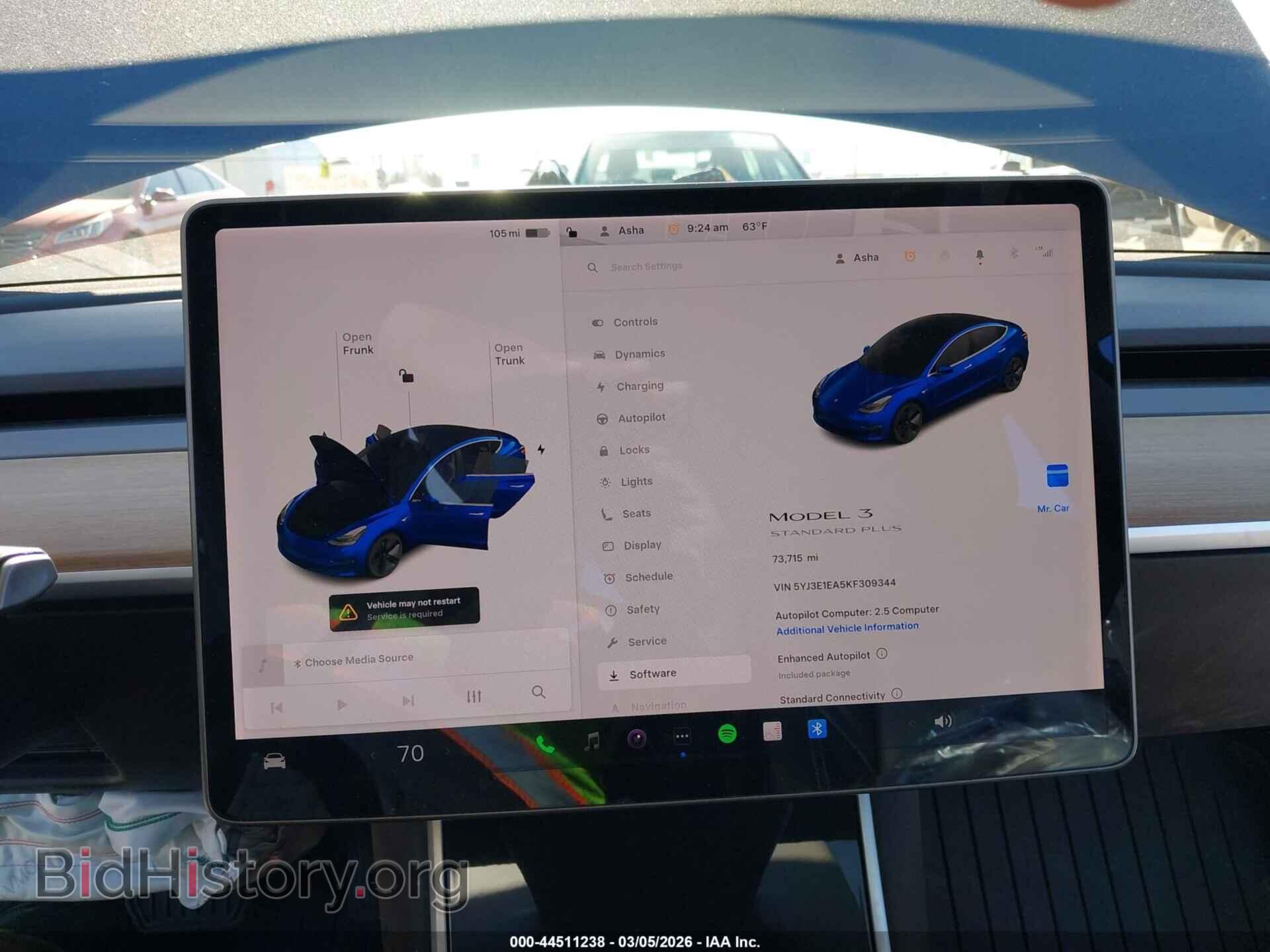 2019 TESLA MODEL 3 - VIN: 5YJ3E1EA5KF309344 - Фото 7