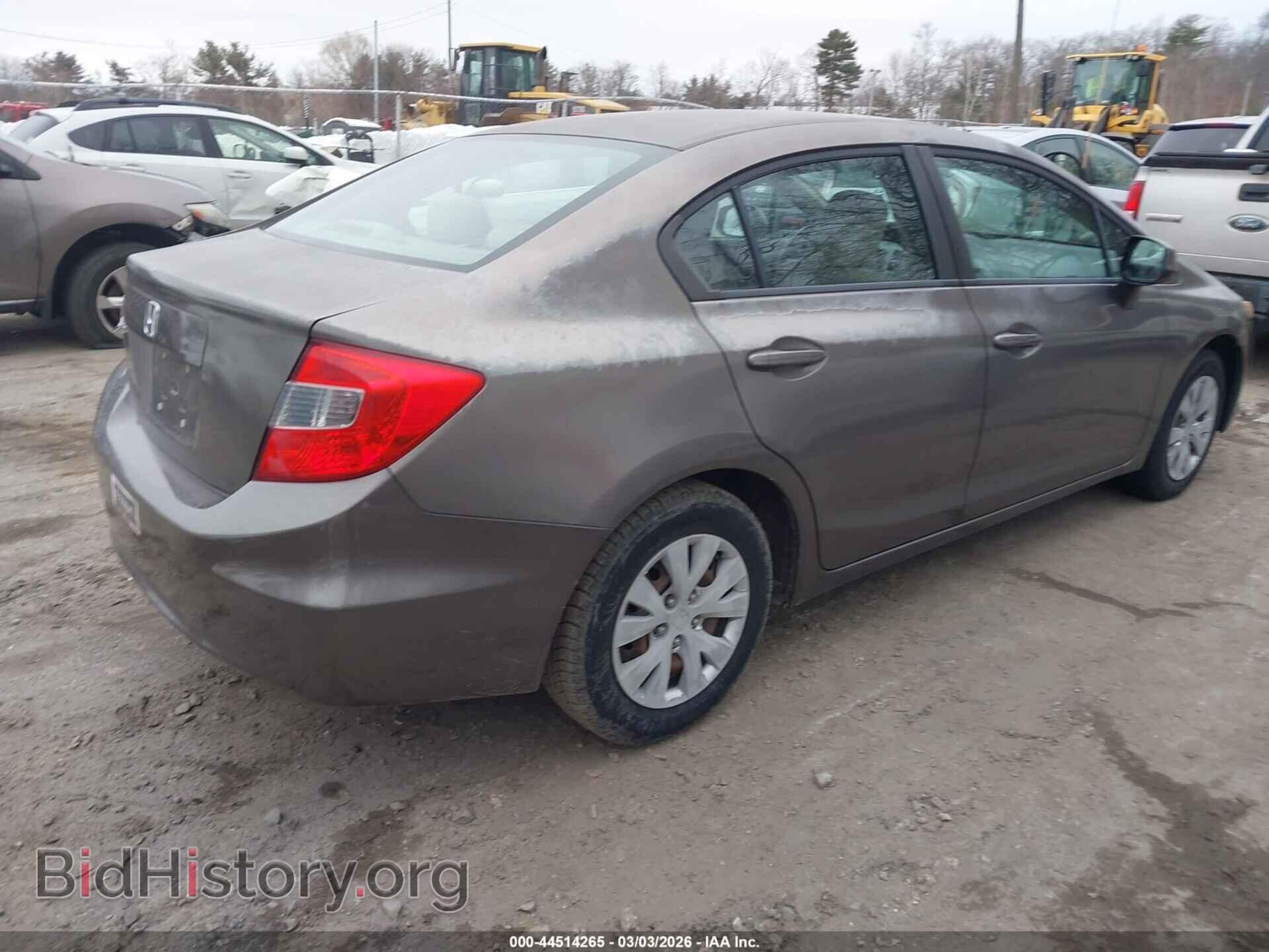 2012 HONDA CIVIC - VIN: 2HGFB2F52CH529289 - Фото 4