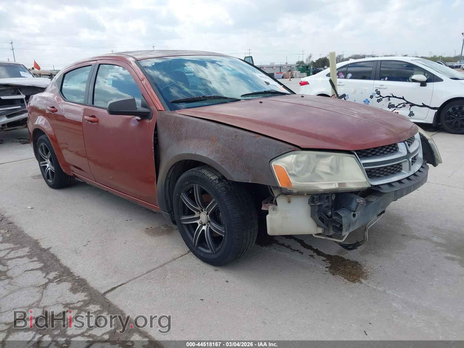 Photo 1C3CDZAB2CN216823 - DODGE AVENGER 2012