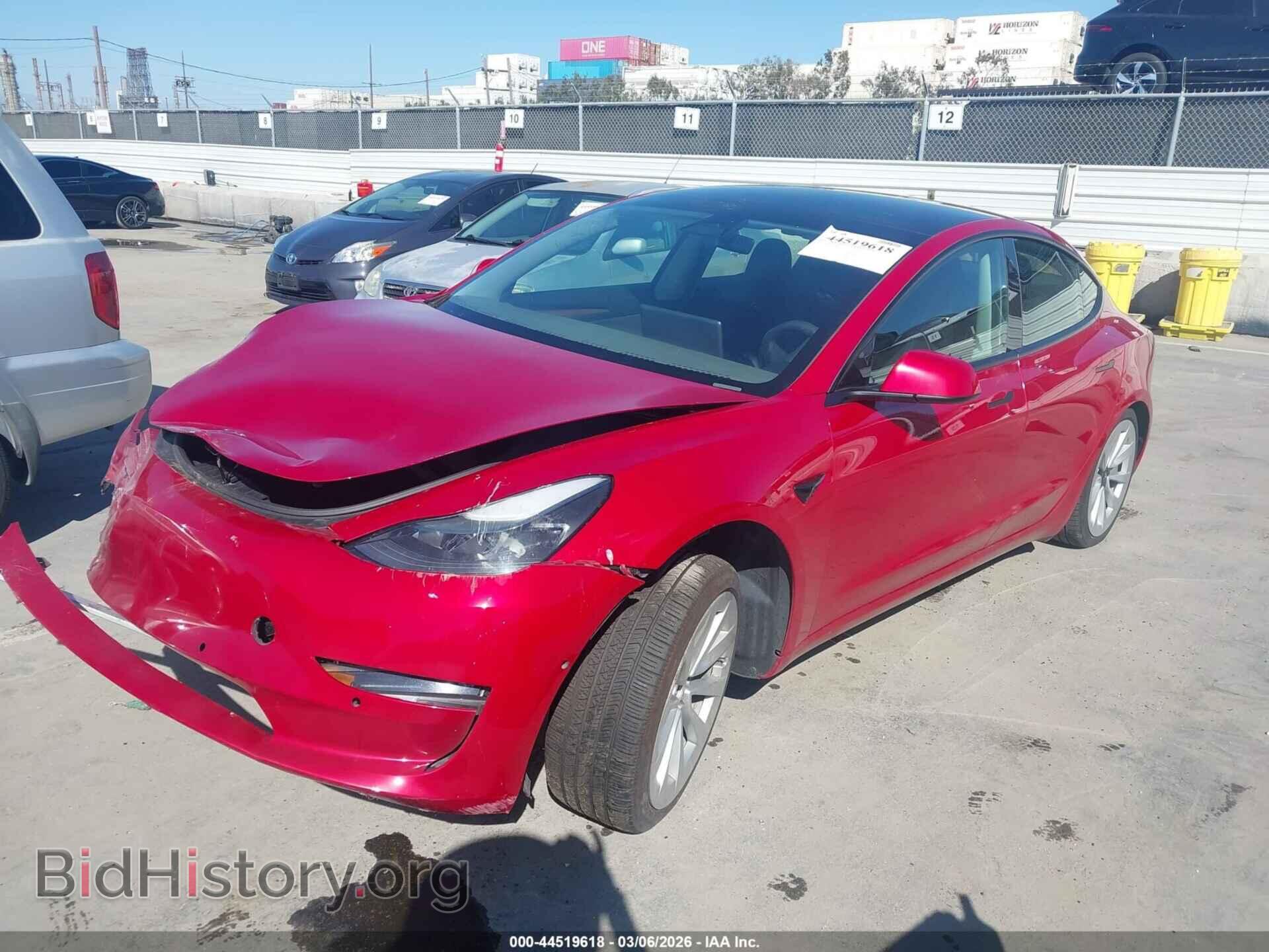 2022 TESLA MODEL 3 - VIN: 5YJ3E1EB2NF128182 - Фото 2