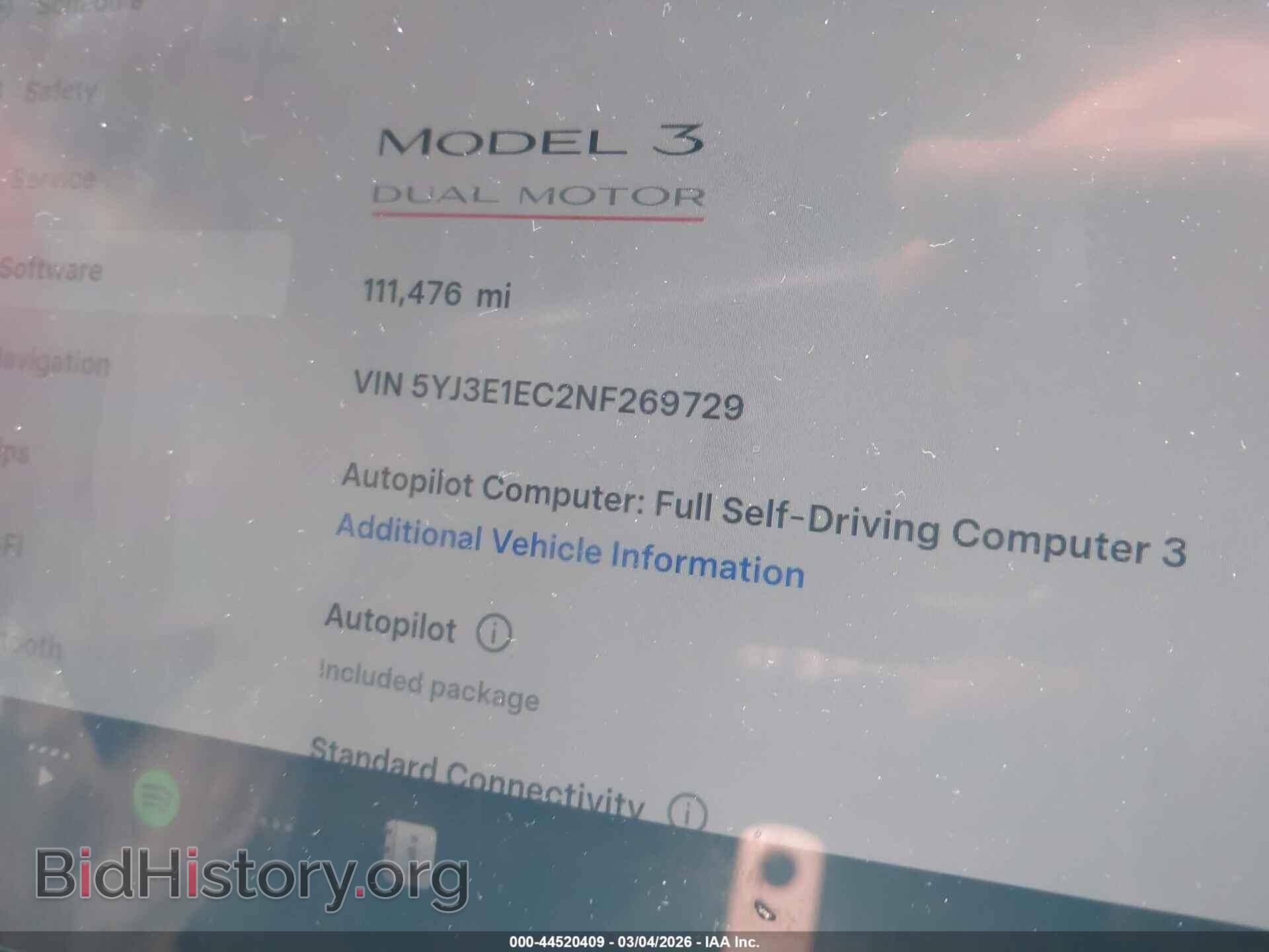 2022 TESLA MODEL 3 - VIN: 5YJ3E1EC2NF269729 - Фото 7