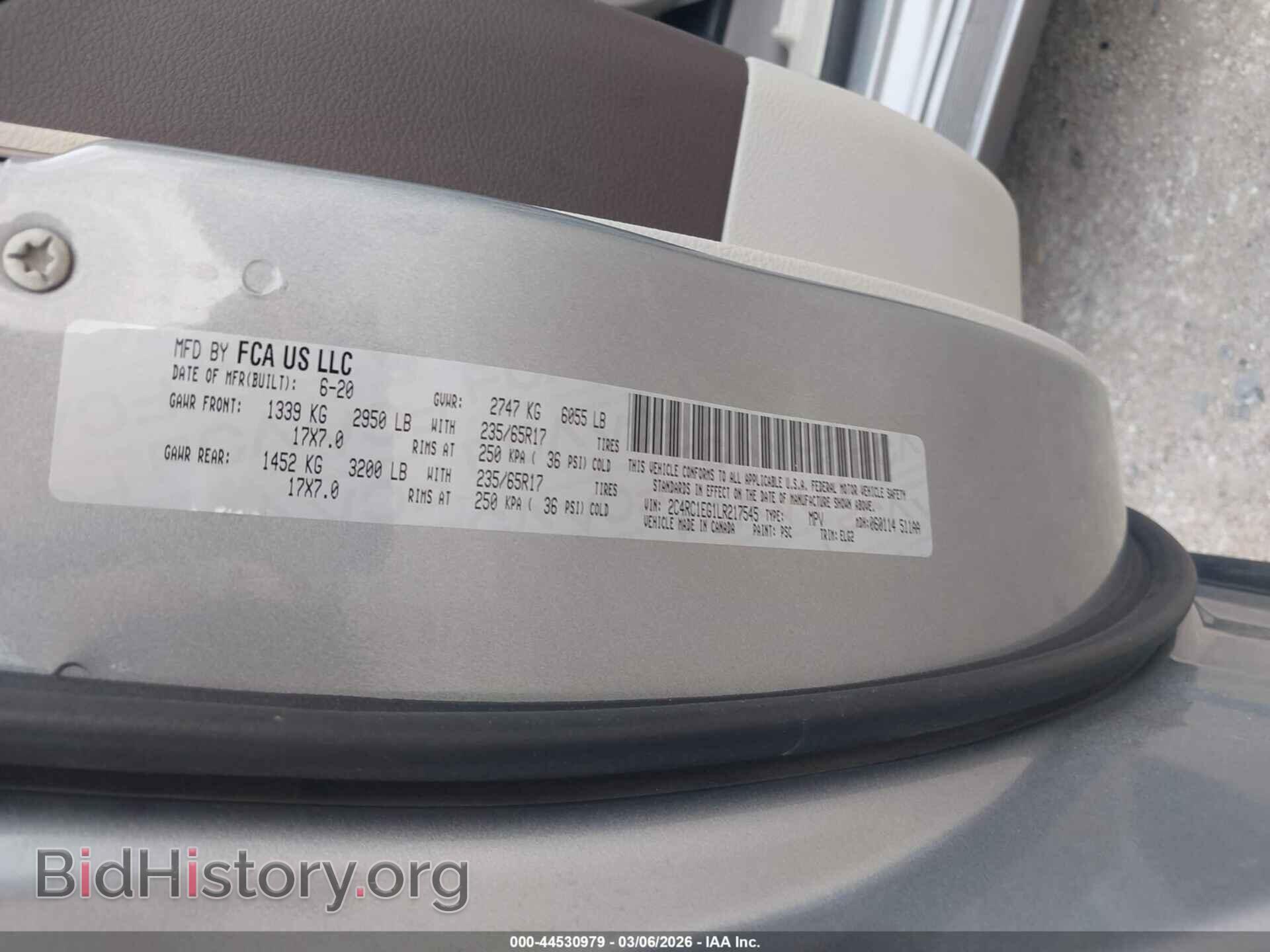 2020 CHRYSLER PACIFICA - VIN: 2C4RC1EG1LR217545 - Photo 9
